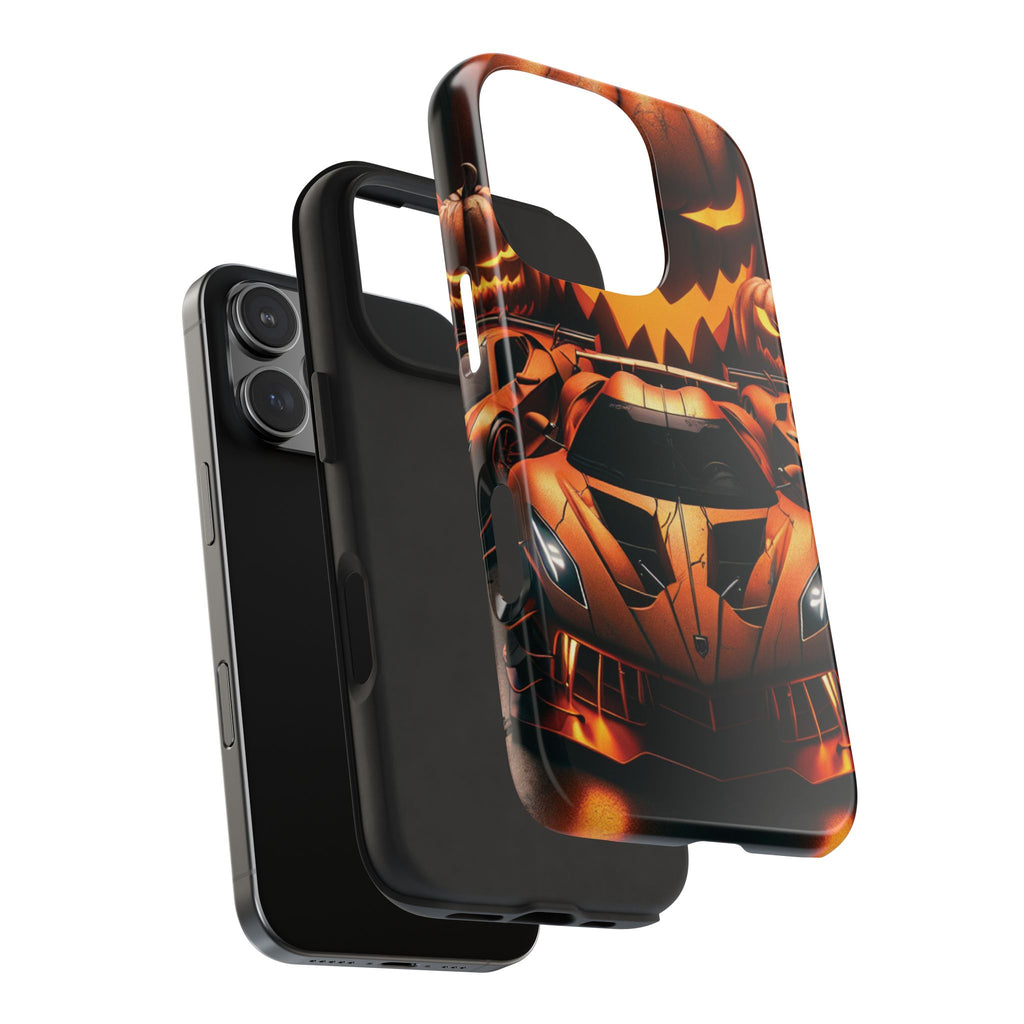 Halloween Supercar Tough Phone Case — Pumpkin Jack-O'-Lantern Design