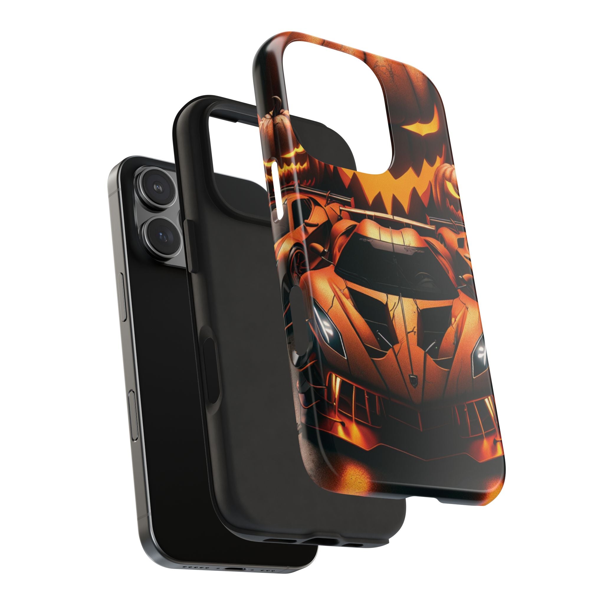 Halloween Supercar Tough Phone Case — Pumpkin Jack-O'-Lantern Design