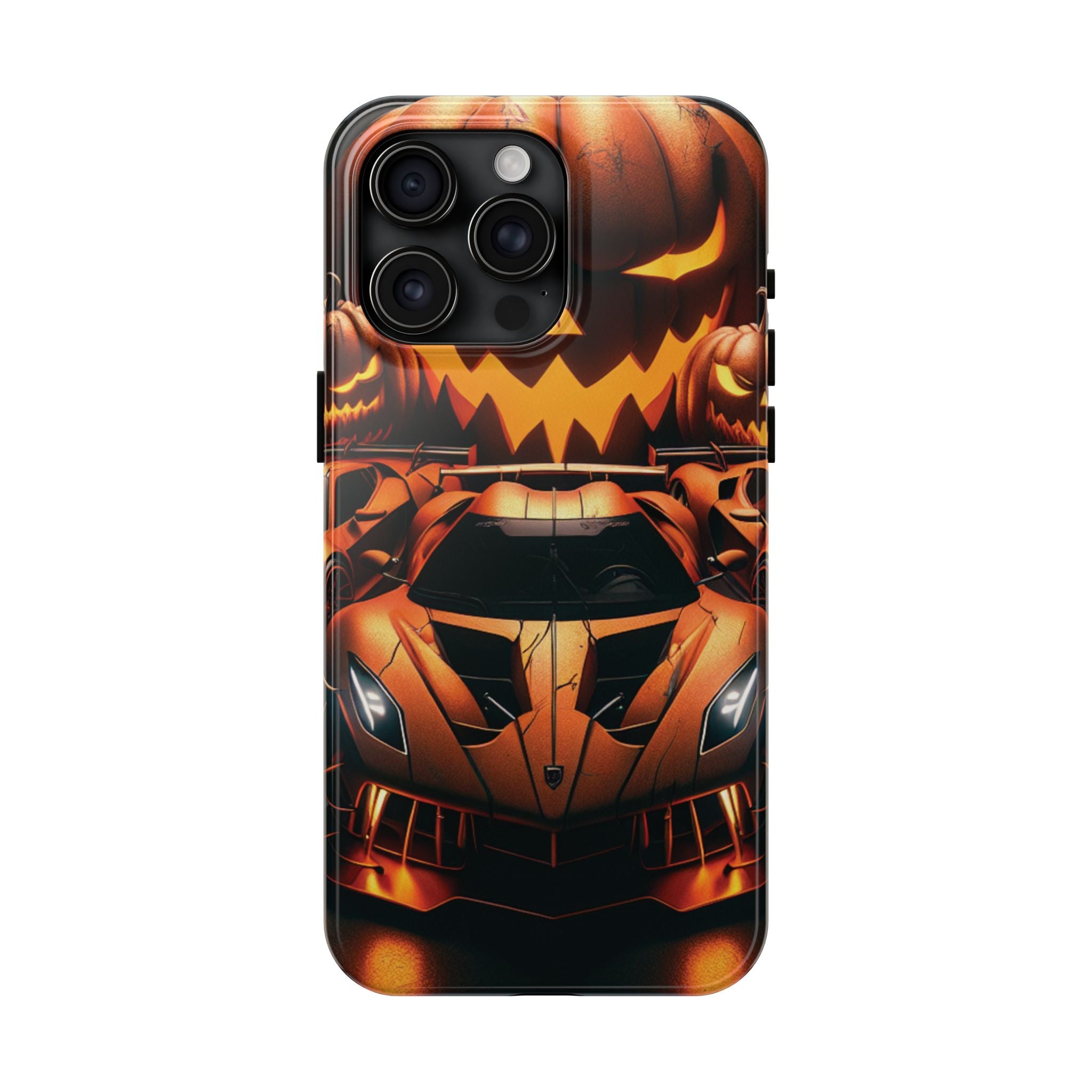 Halloween Supercar Tough Phone Case — Pumpkin Jack-O'-Lantern Design