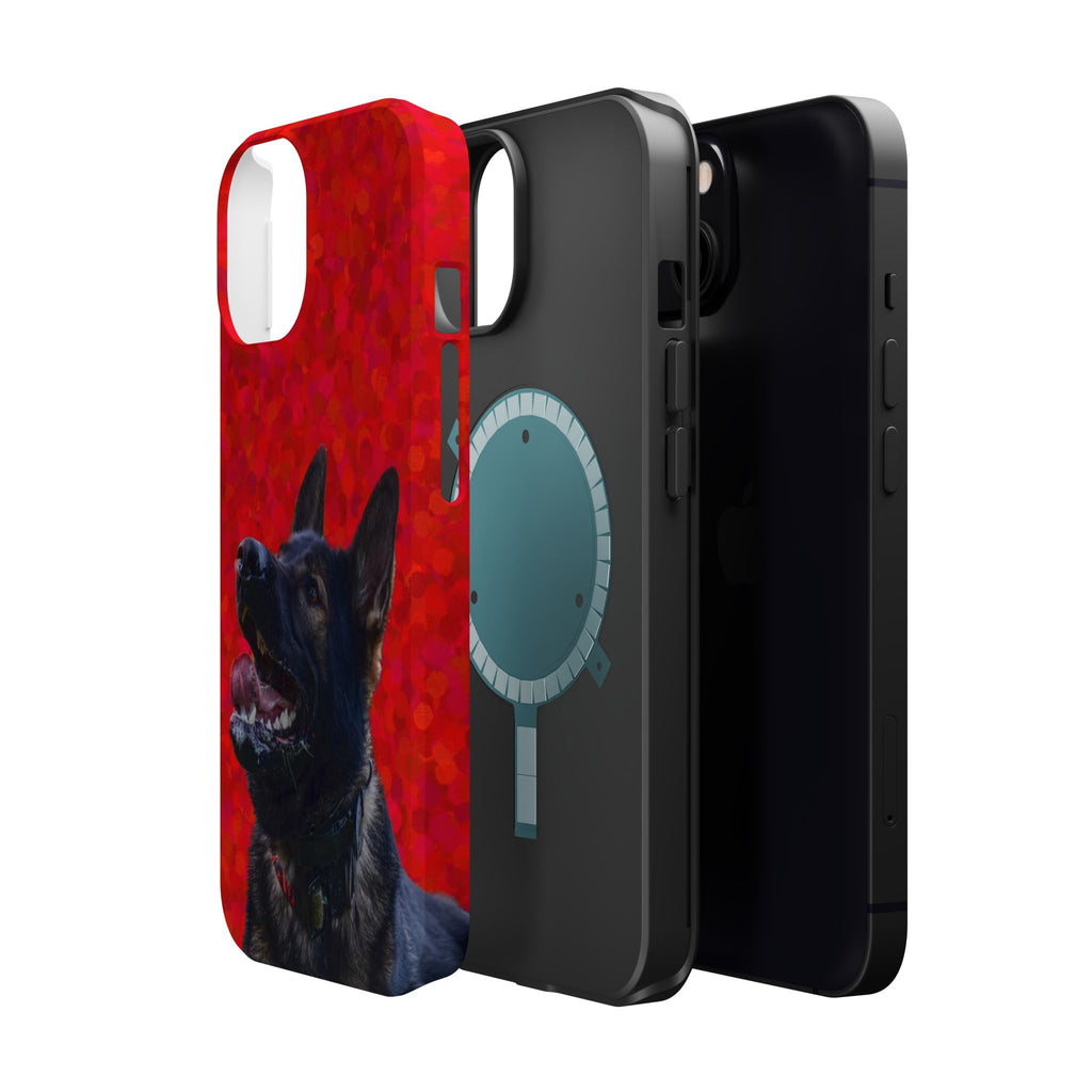 German Shepherd Portrait Magnetic Impact-Resistant Phone Case
