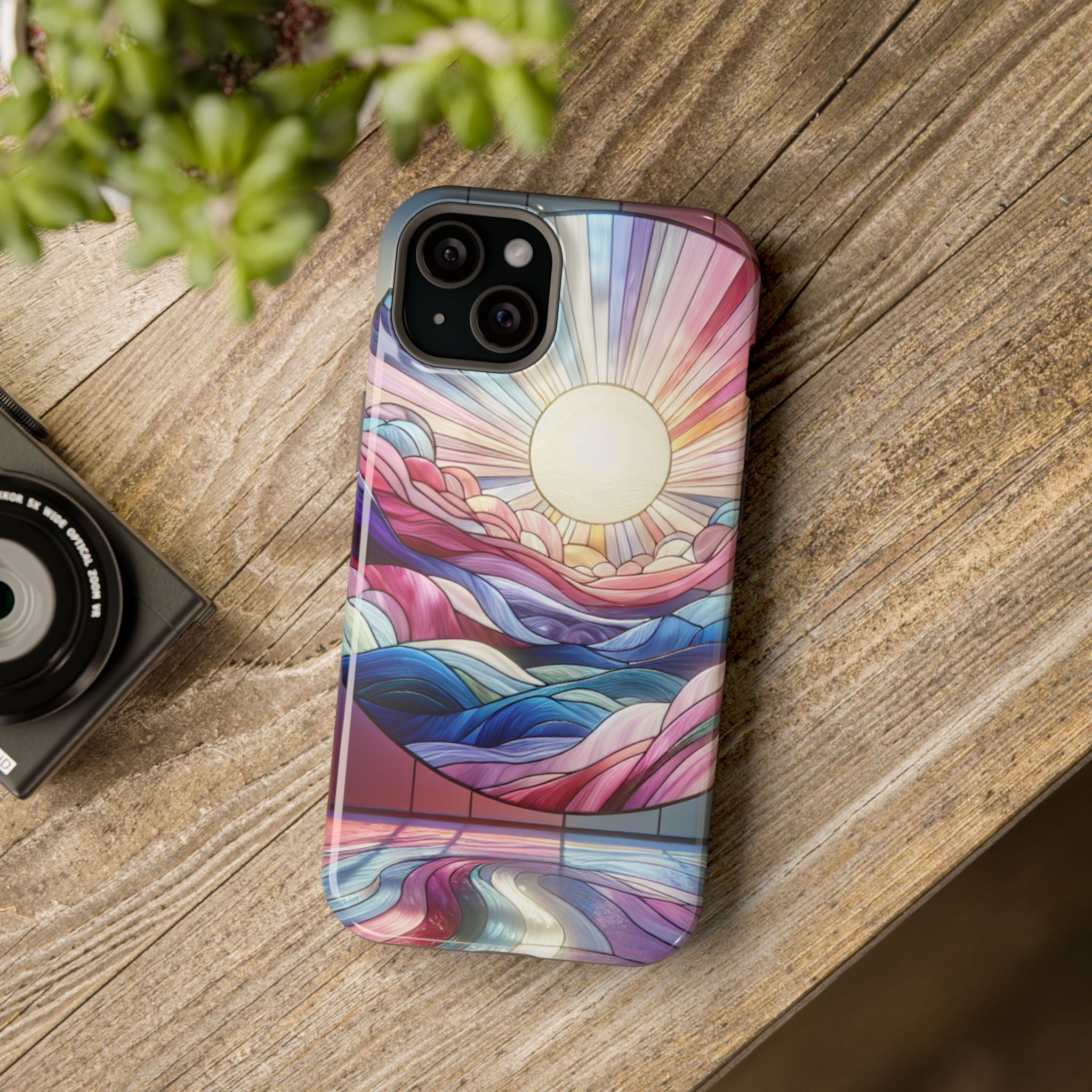 Magnet Tough Cases - Sunrise Stained Glass Design