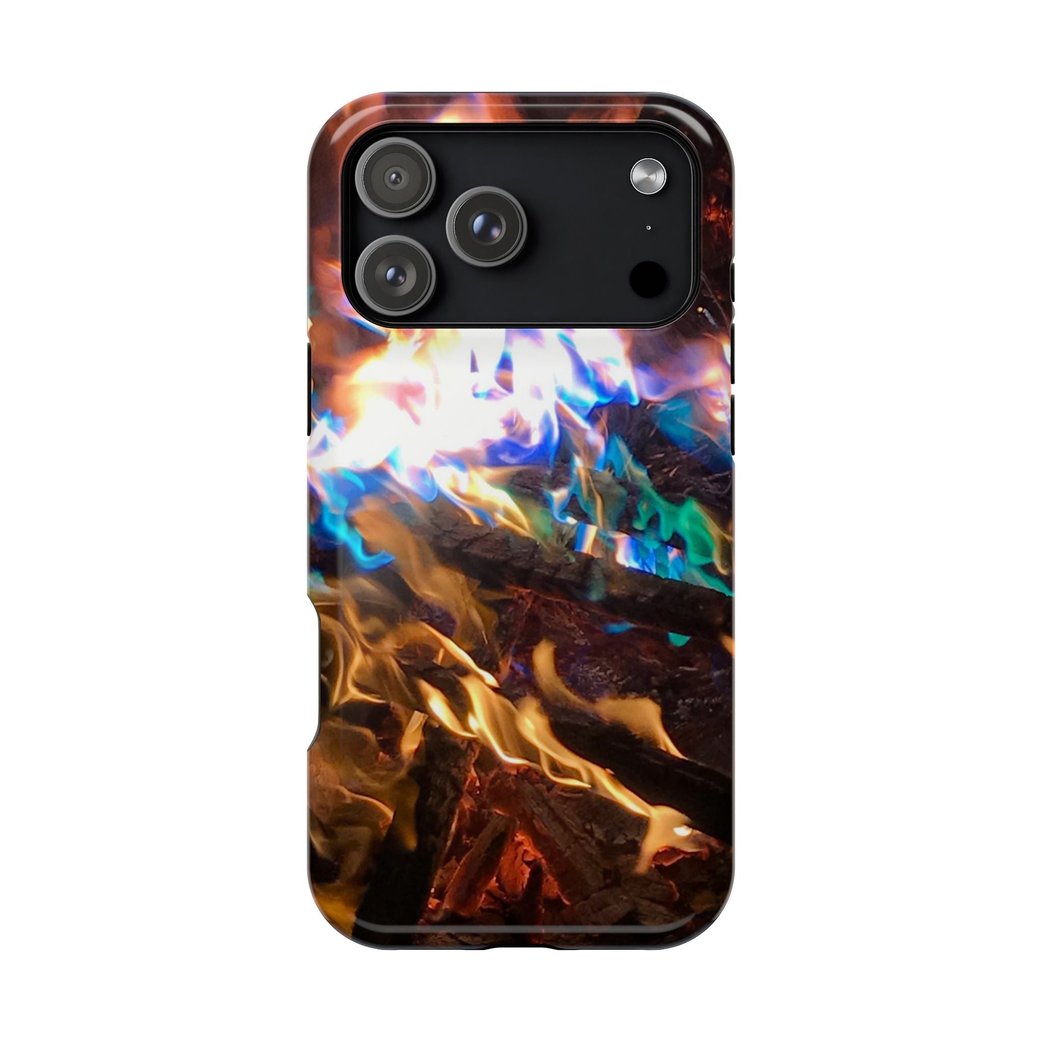 Aurora Flame Phone Case - Magnetic Impact-Resistant iPhone Cover