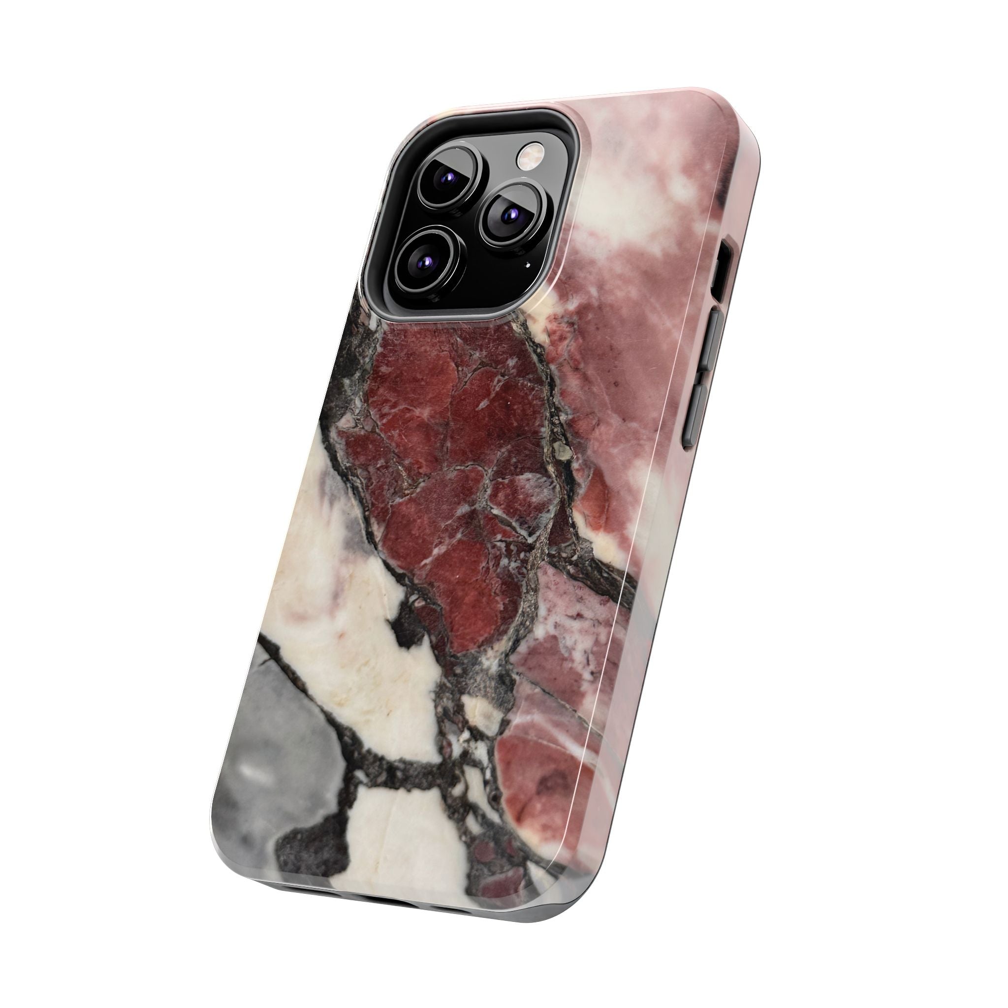 Red Marble Tough Phone Case — Protective Designer Phone Cover