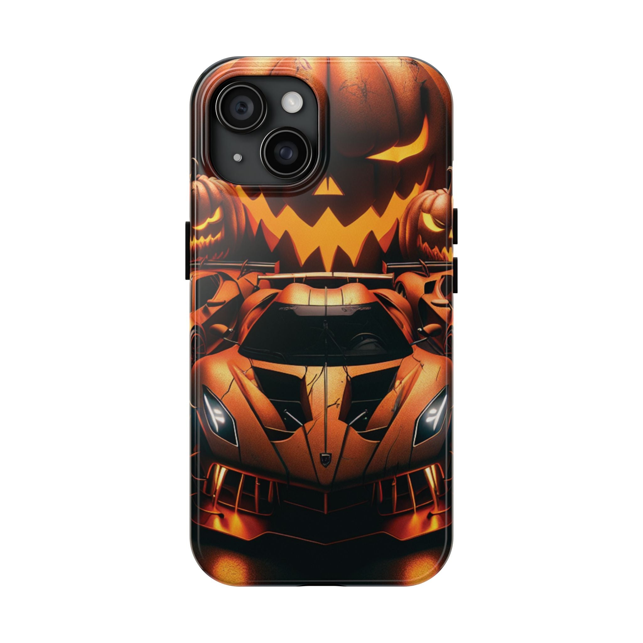 Halloween Supercar Tough Phone Case — Pumpkin Jack-O'-Lantern Design