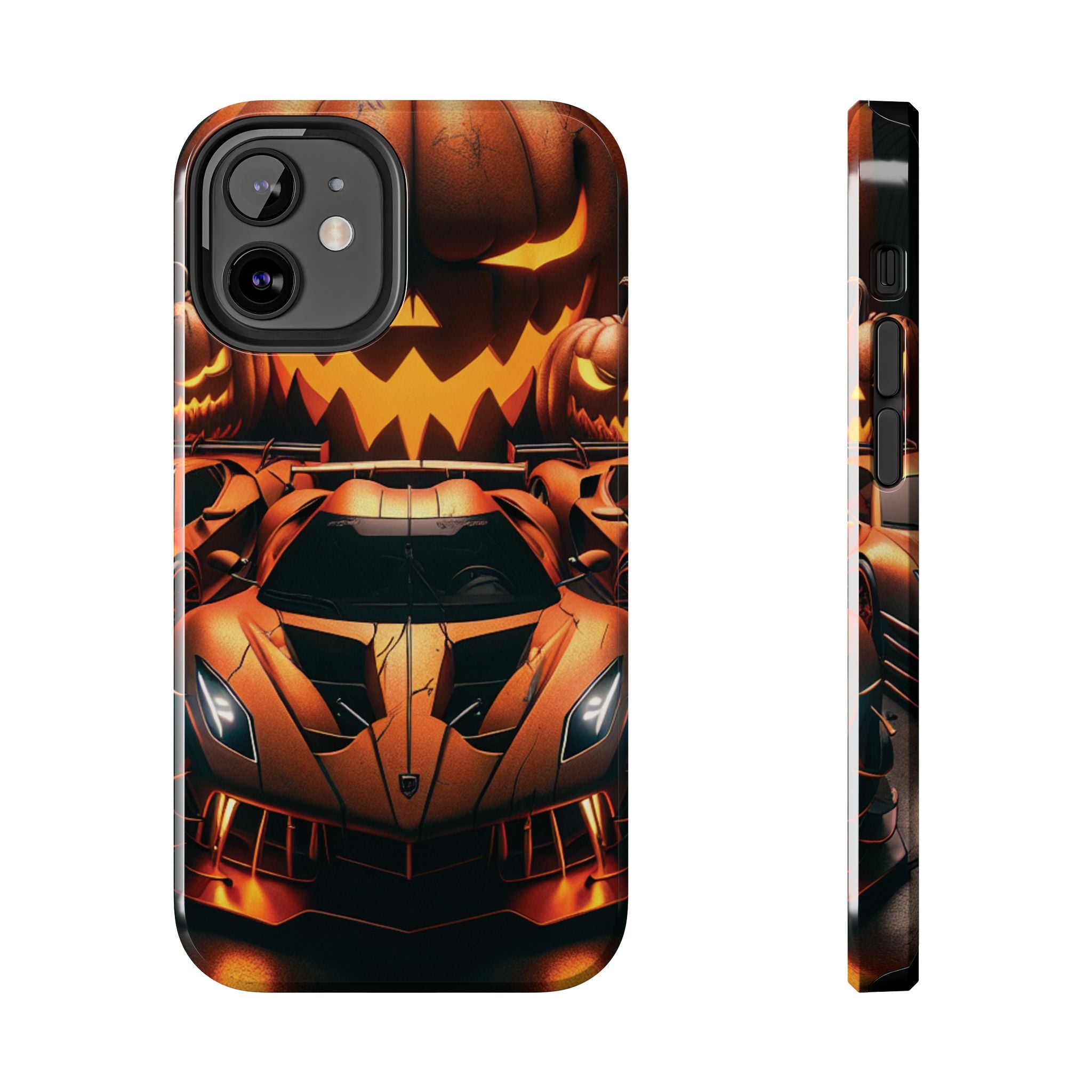 Halloween Supercar Tough Phone Case — Pumpkin Jack-O'-Lantern Design