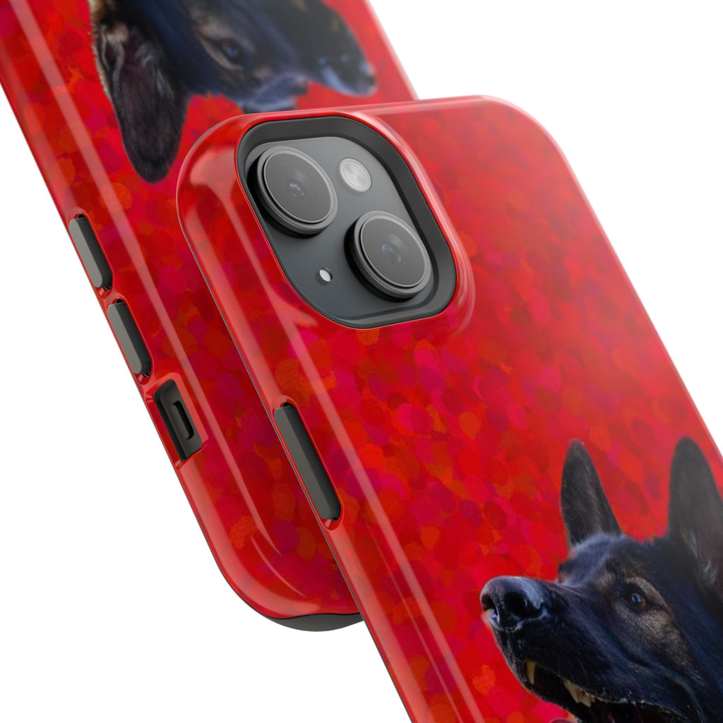 German Shepherd Portrait Magnetic Impact-Resistant Phone Case