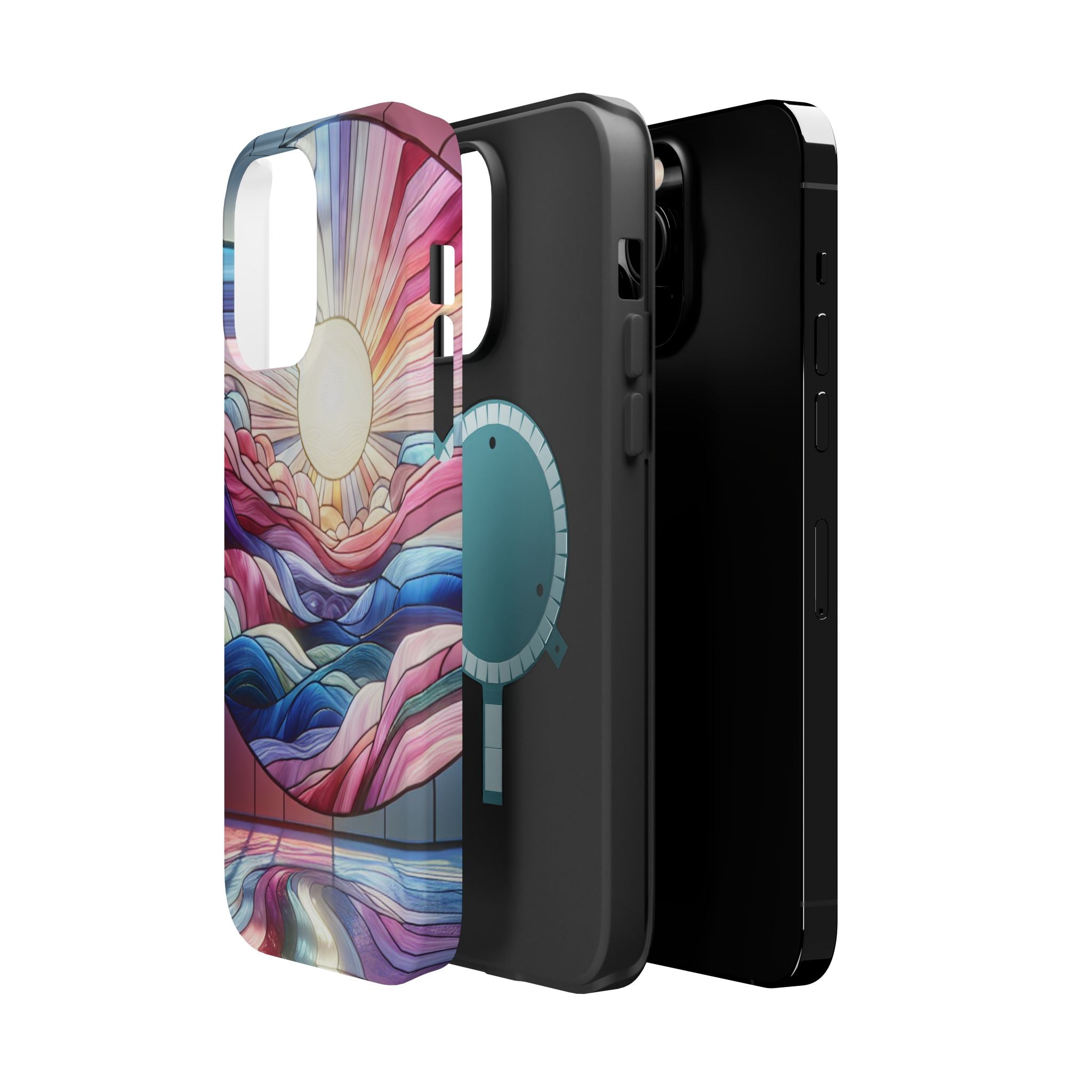 Magnet Tough Cases - Sunrise Stained Glass Design