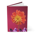 Hardcover Journal Matte - Dahlia Floral Design