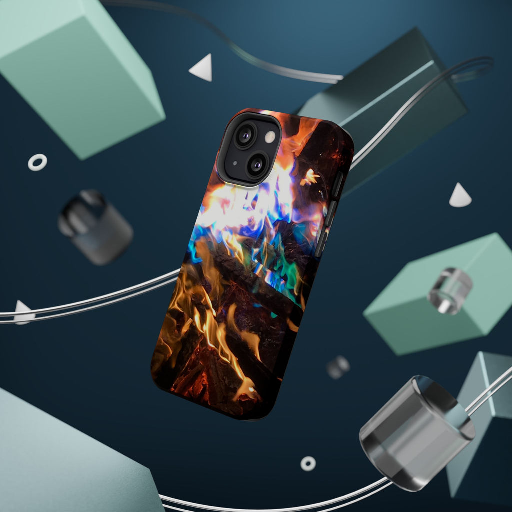 Aurora Flame Phone Case - Magnetic Impact-Resistant iPhone Cover