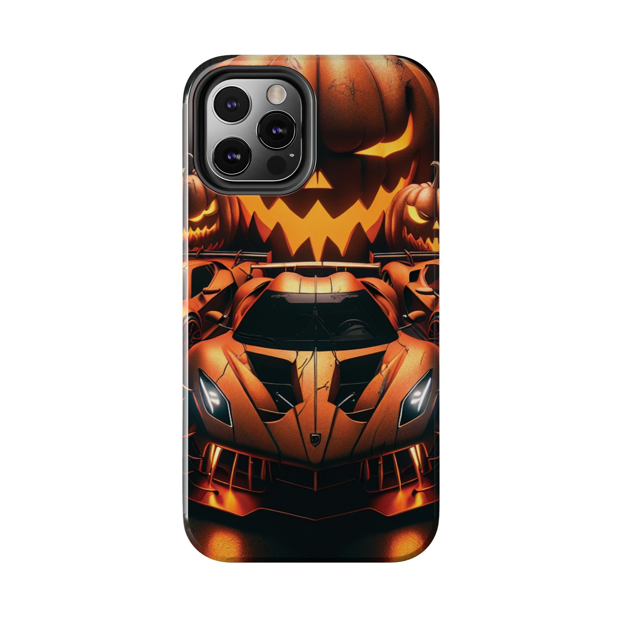 Halloween Supercar Tough Phone Case — Pumpkin Jack-O'-Lantern Design