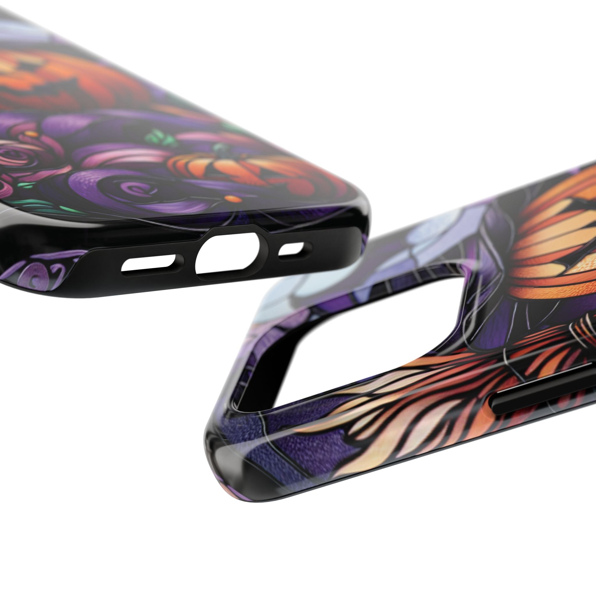 Halloween Jack-O'-Lantern Tough Phone Case — Spooky Pumpkin Witch Hat Design
