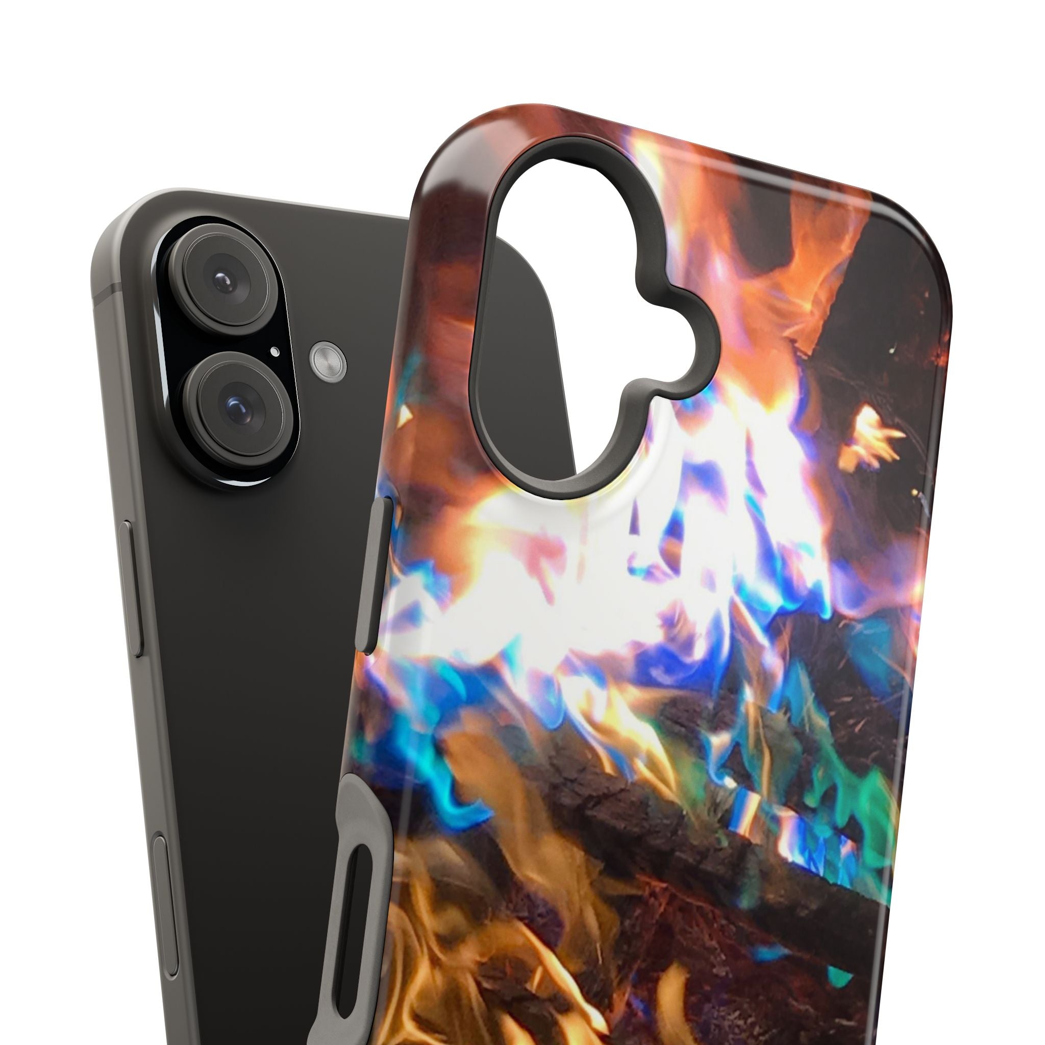 Aurora Flame Phone Case - Magnetic Impact-Resistant iPhone Cover