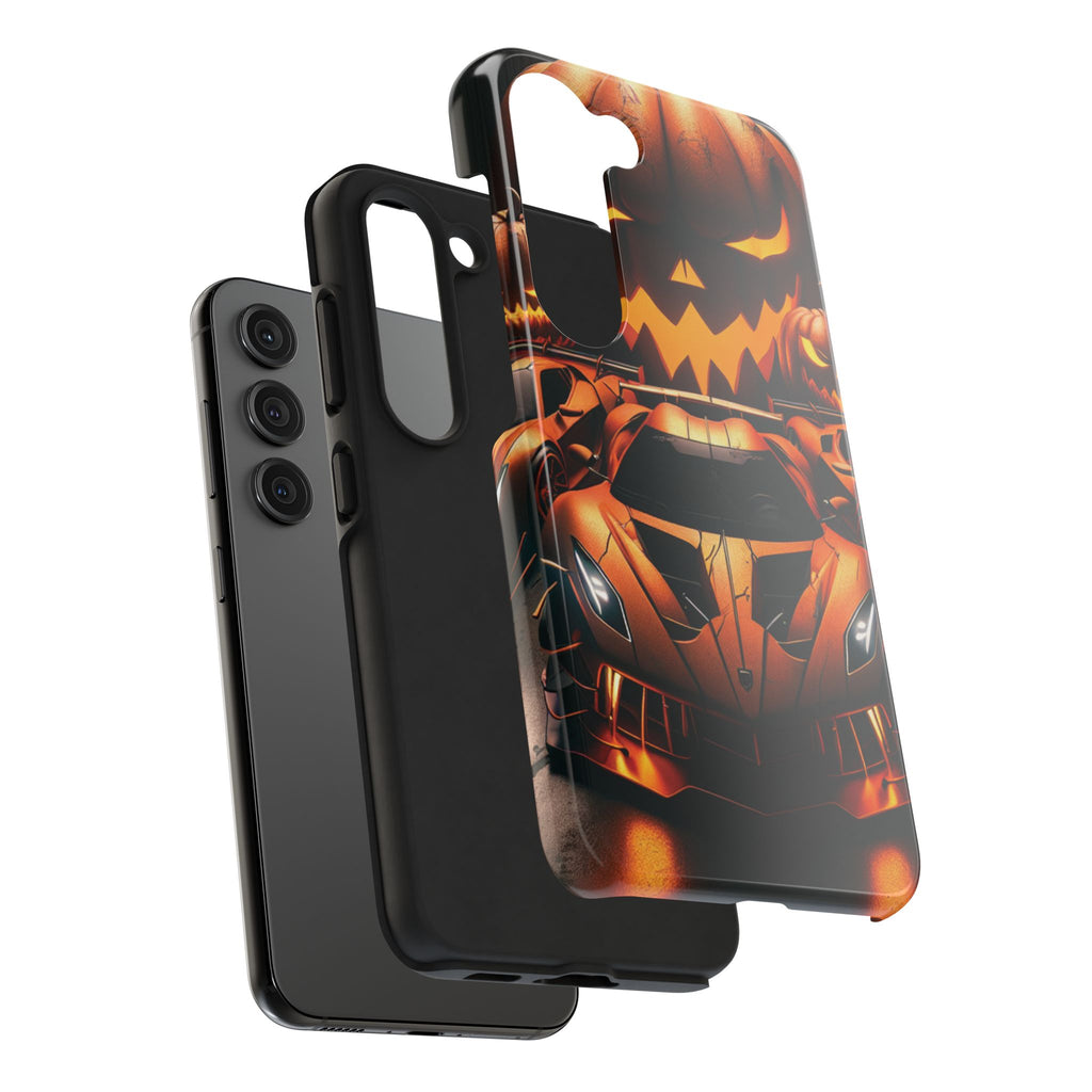 Halloween Supercar Tough Phone Case — Pumpkin Jack-O'-Lantern Design