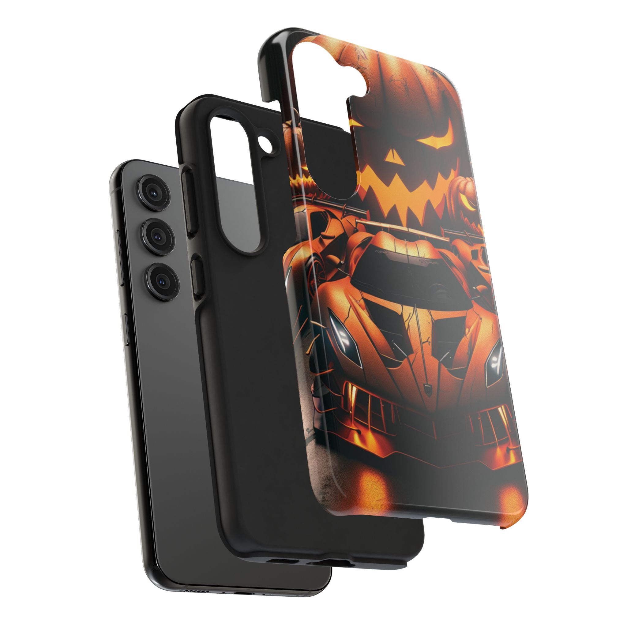 Halloween Supercar Tough Phone Case — Pumpkin Jack-O'-Lantern Design