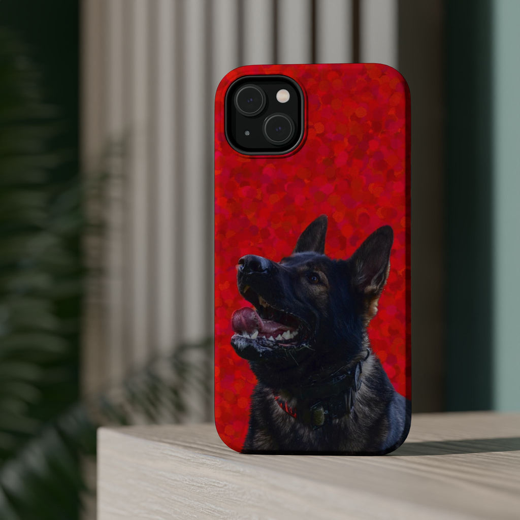 German Shepherd Portrait Magnetic Impact-Resistant Phone Case