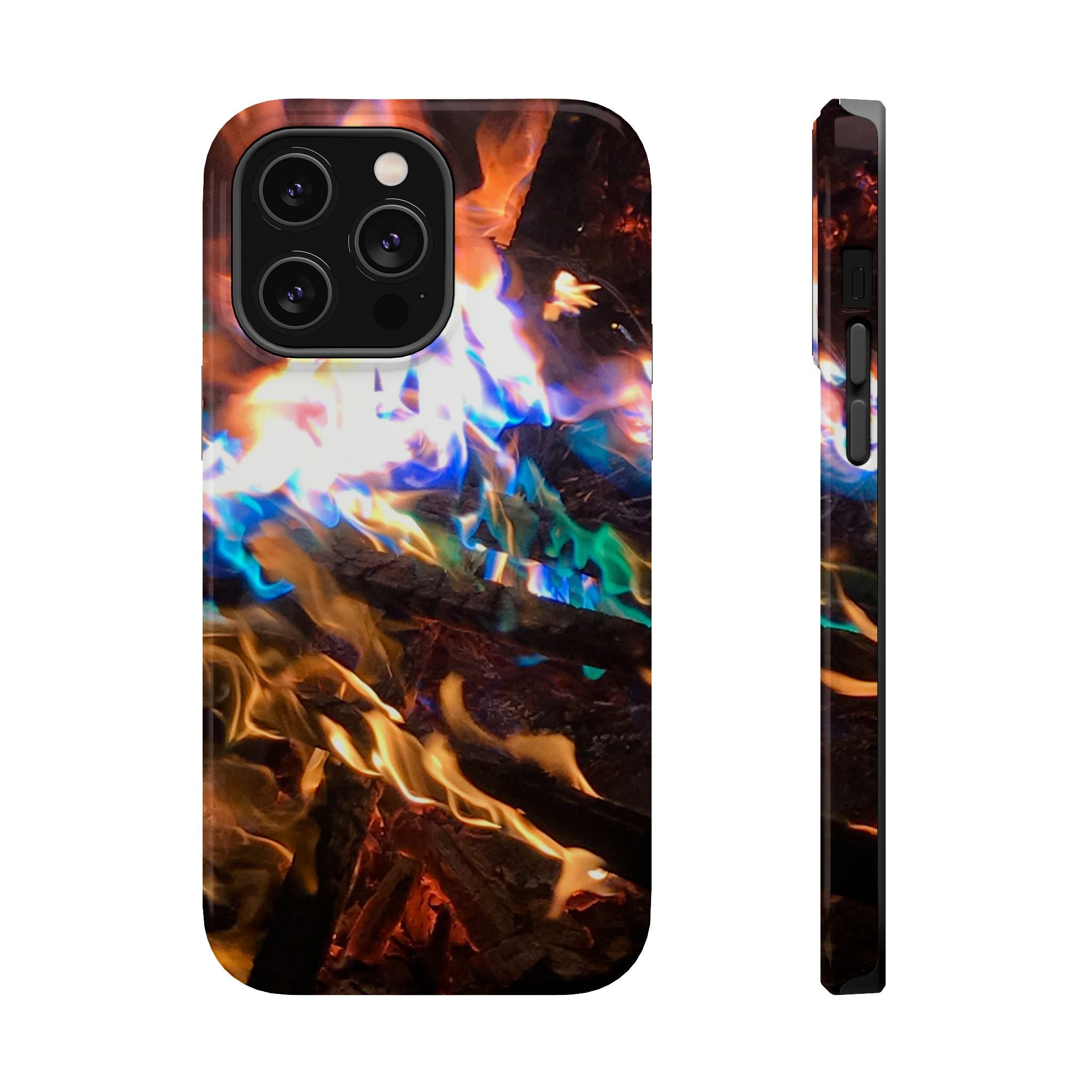 Aurora Flame Phone Case - Magnetic Impact-Resistant iPhone Cover