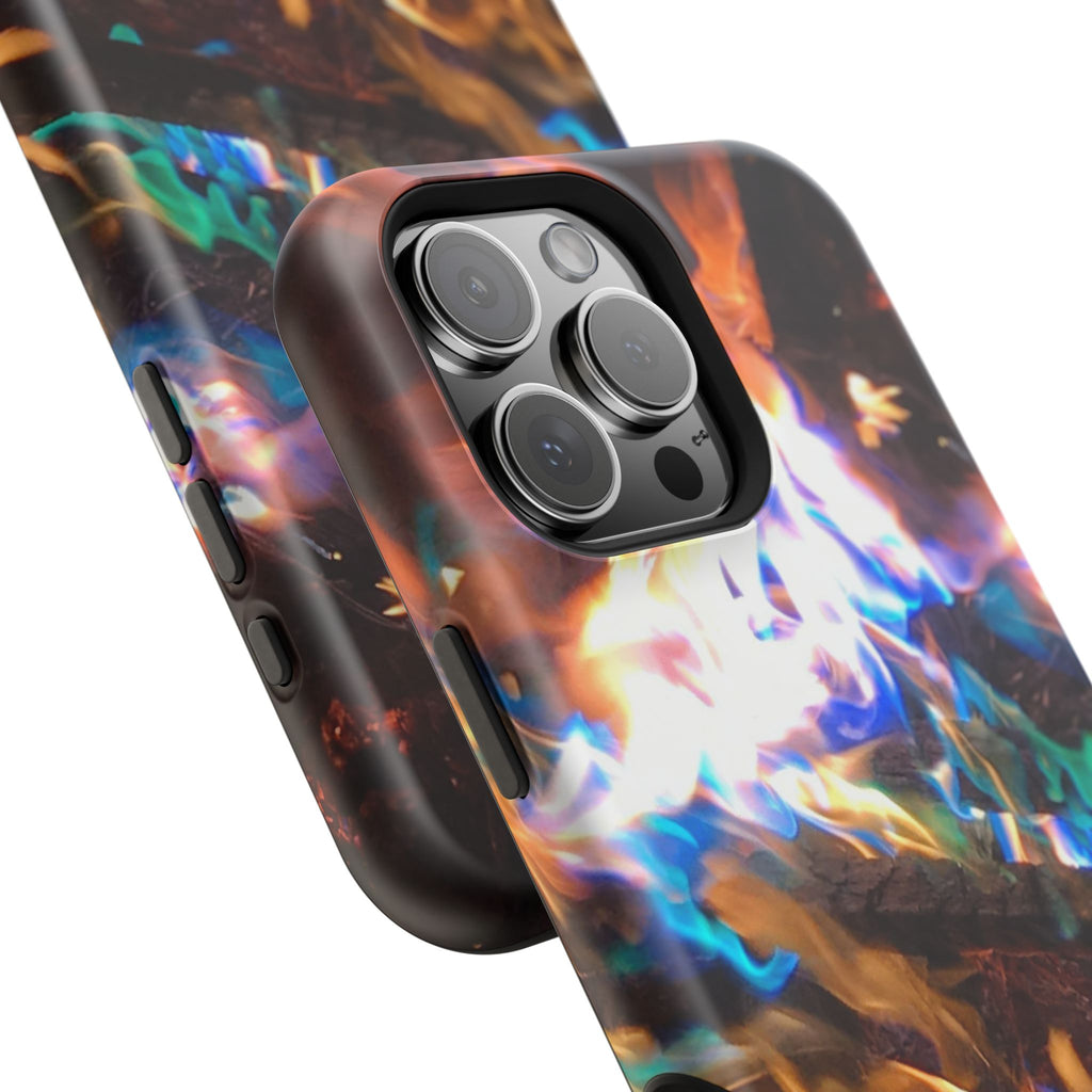 Aurora Flame Phone Case - Magnetic Impact-Resistant iPhone Cover