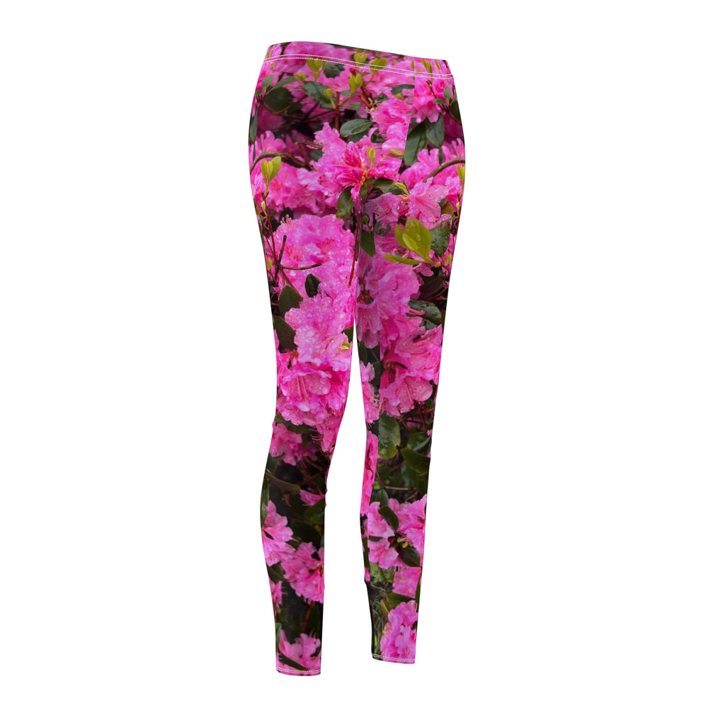 Floral Pink Azalea All-Over Print Leggings