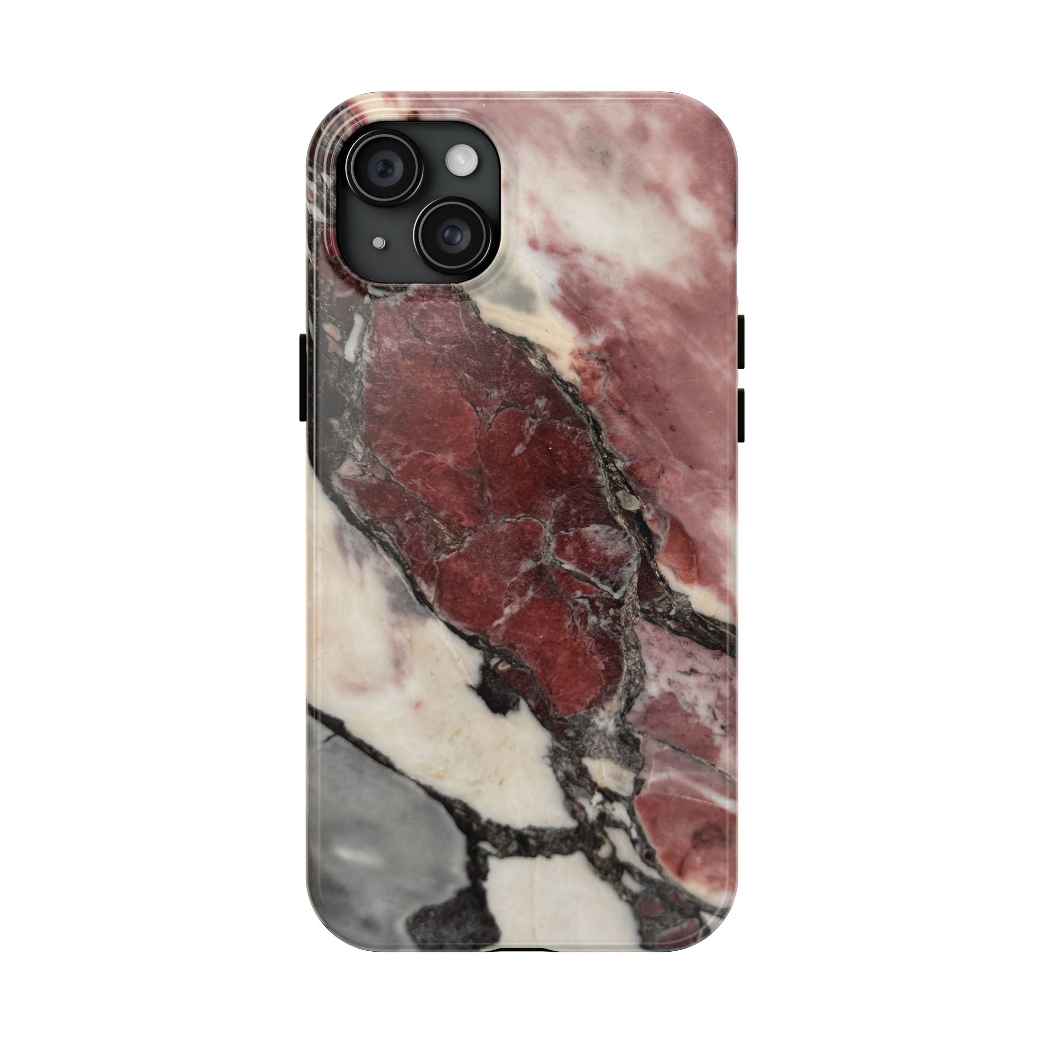 Red Marble Tough Phone Case — Protective Designer Phone Cover