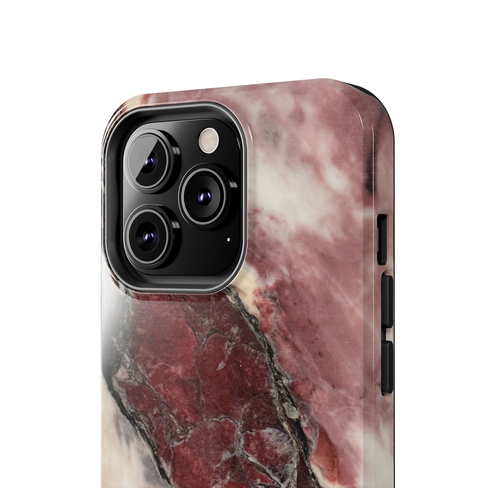 Red Marble Tough Phone Case — Protective Designer Phone Cover