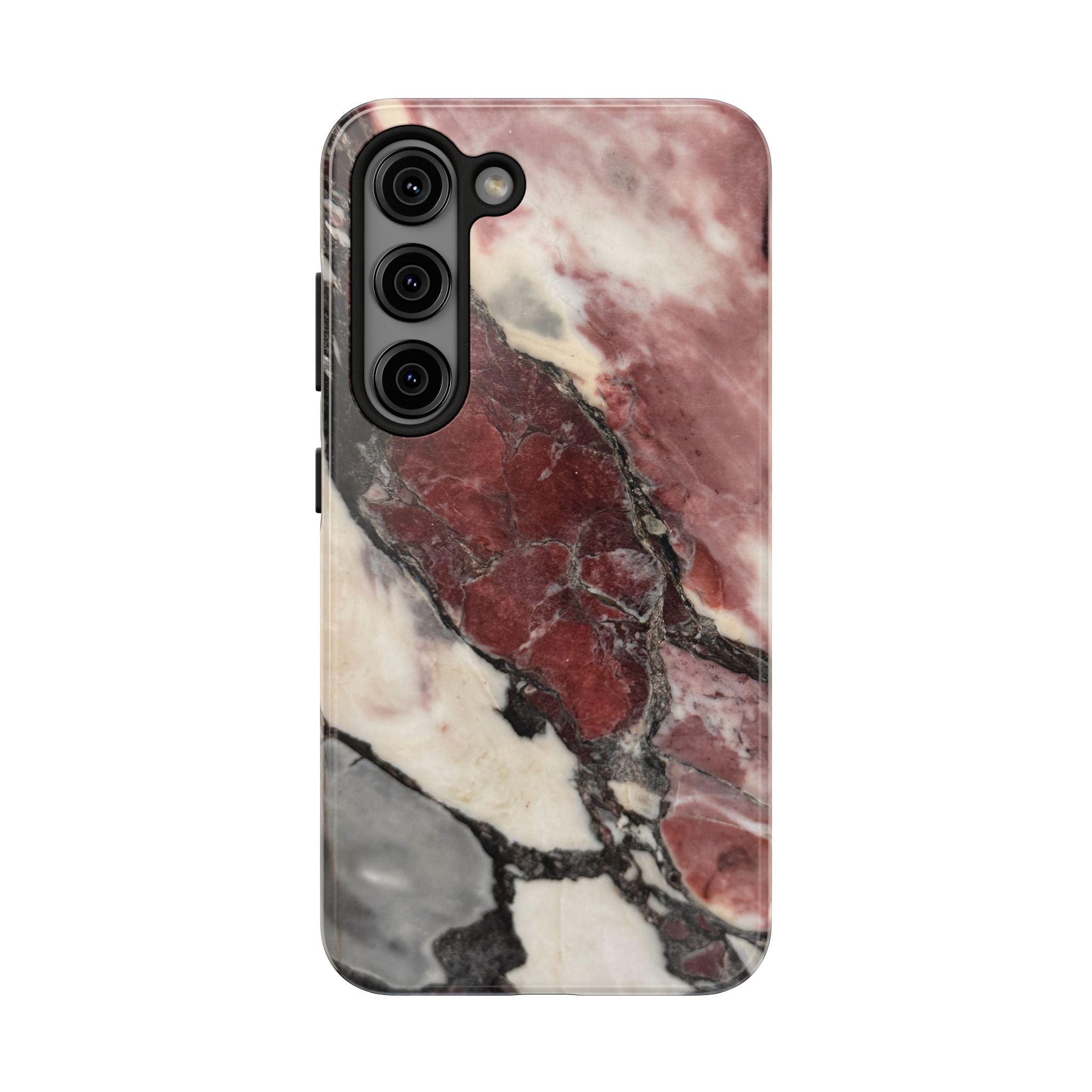 Red Marble Tough Phone Case — Protective Designer Phone Cover