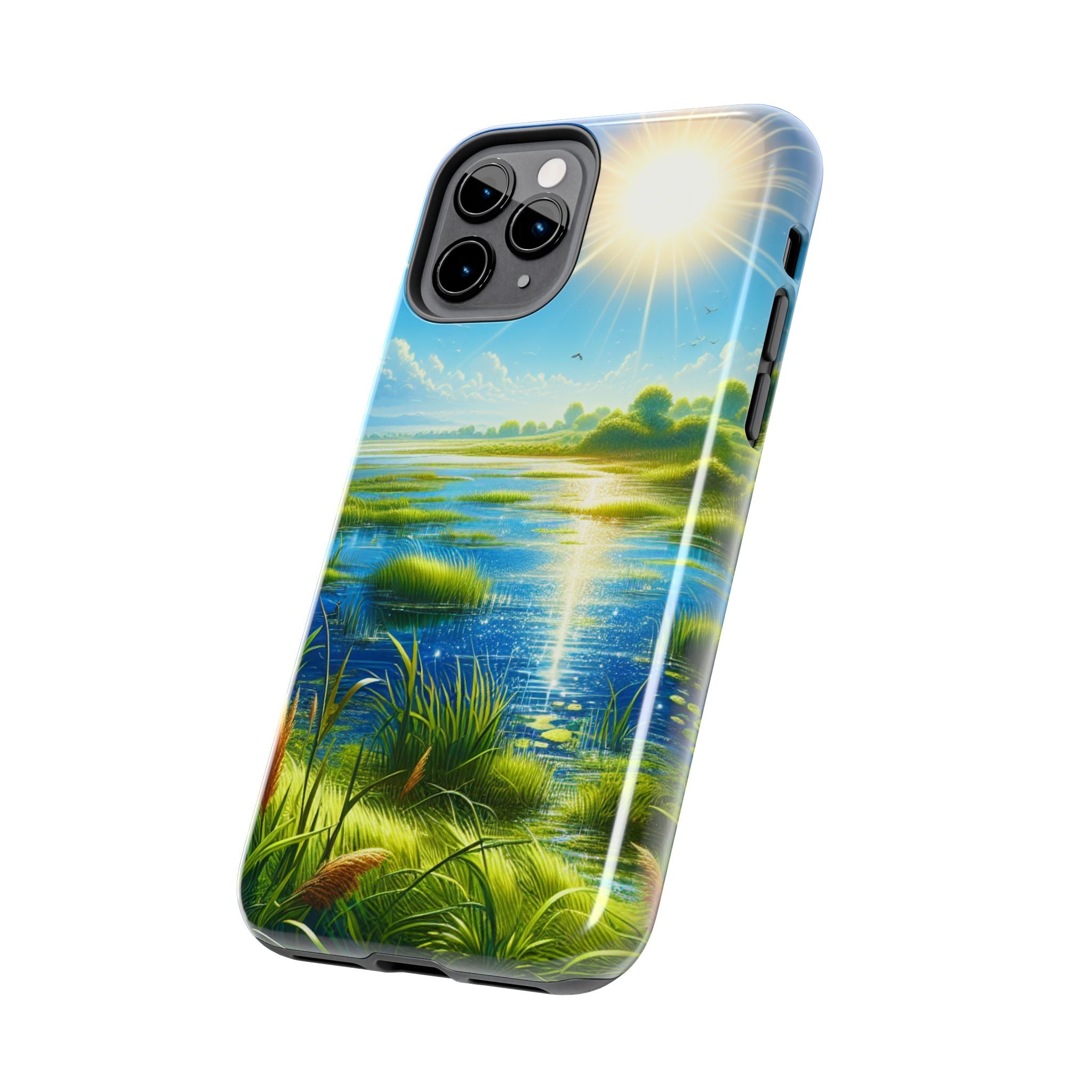 Nature-Inspired Tough Phone Cases - Vibrant Landscape Design, Eco-Friendly Protective Cover, Gift for Nature Lovers, Spring Decor, [...]