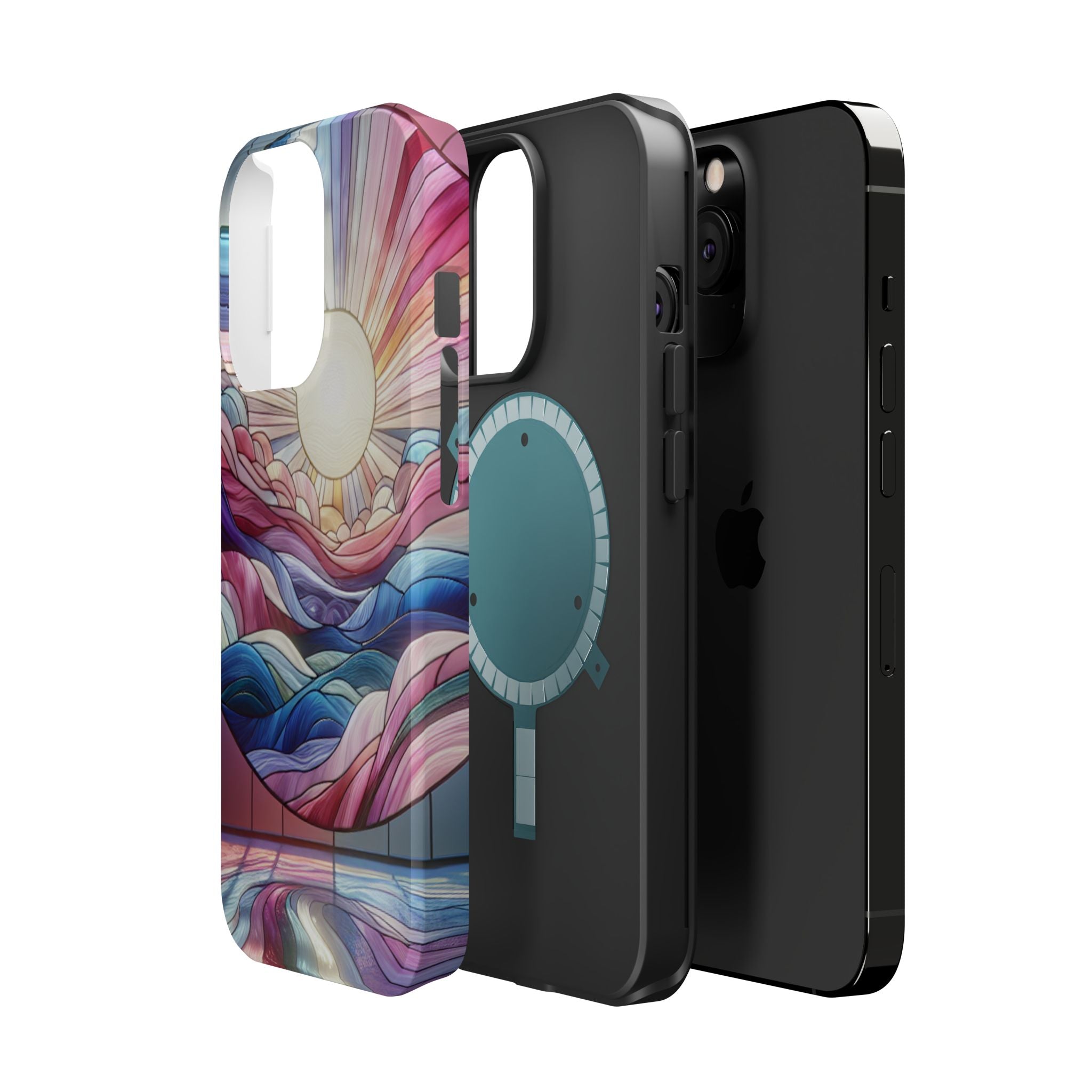 Magnet Tough Cases - Sunrise Stained Glass Design