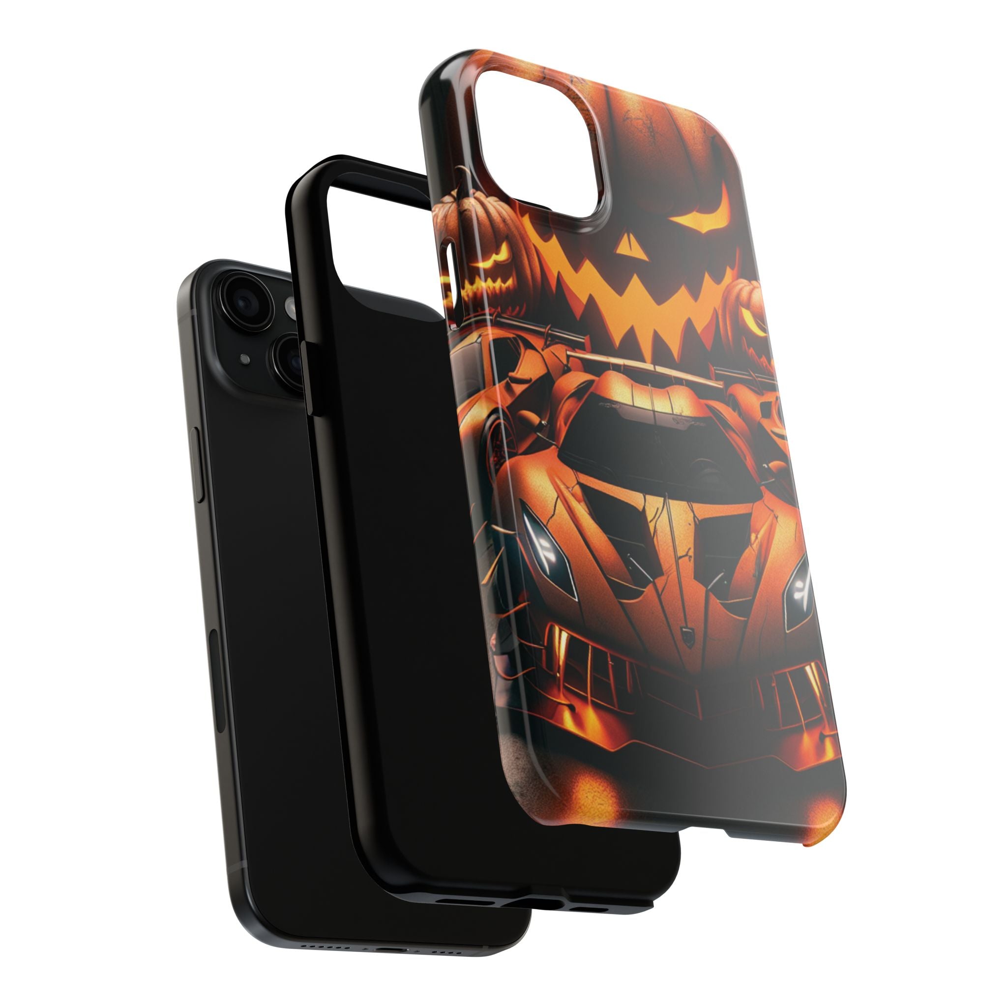 Halloween Supercar Tough Phone Case — Pumpkin Jack-O'-Lantern Design
