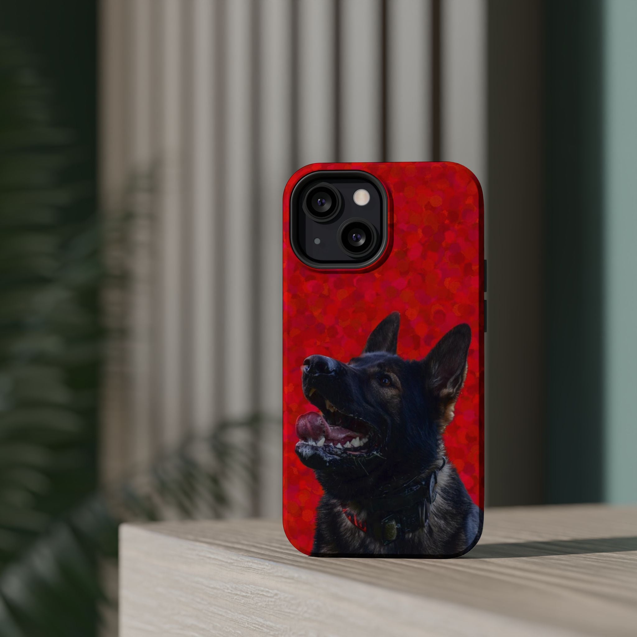 German Shepherd Portrait Magnetic Impact-Resistant Phone Case