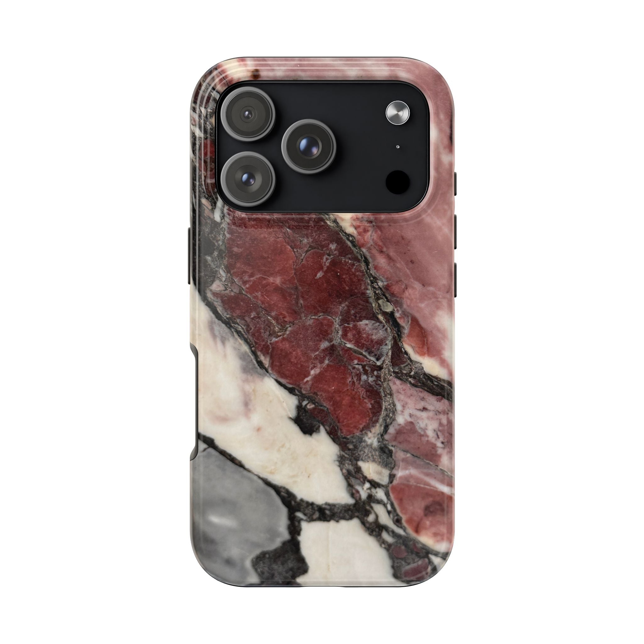 Red Marble Tough Phone Case — Protective Designer Phone Cover