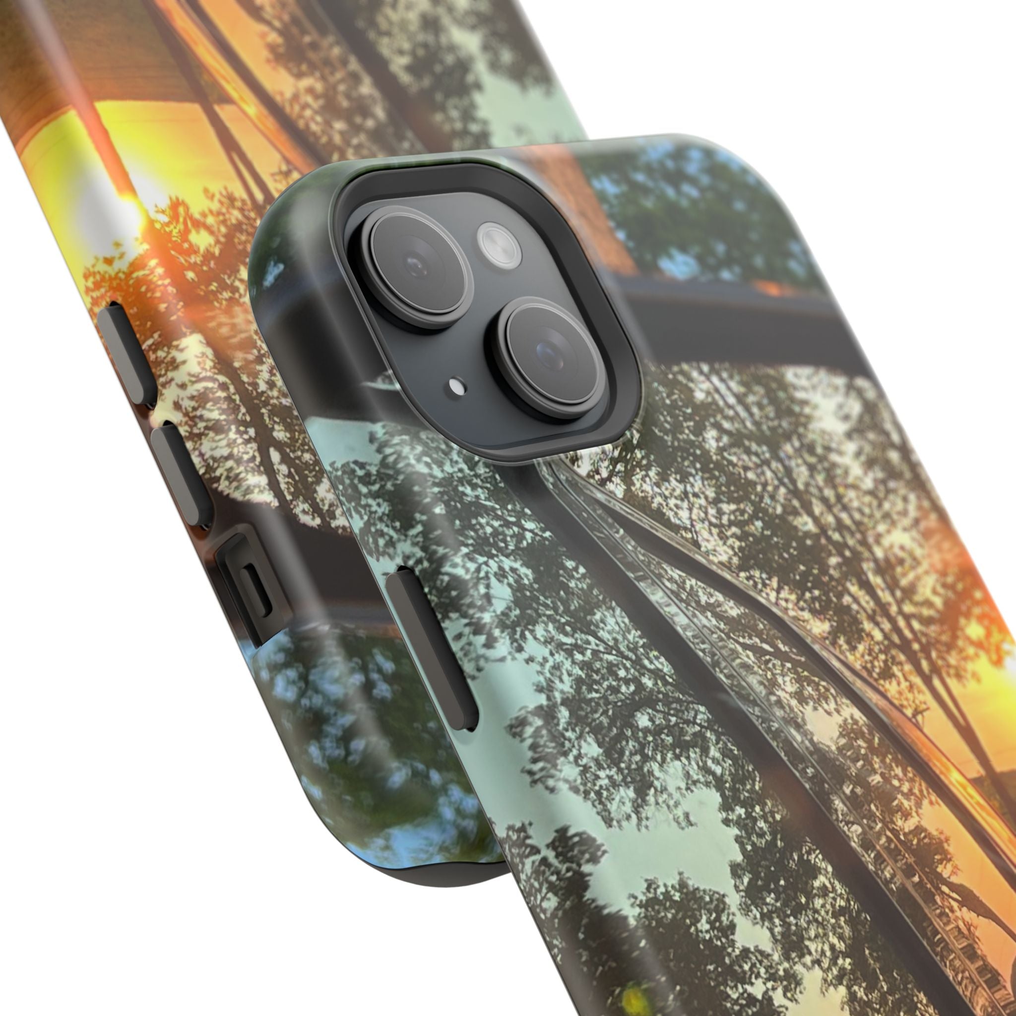 Phone Case — Sunset Reflection Magnetic Impact-Resistant Case