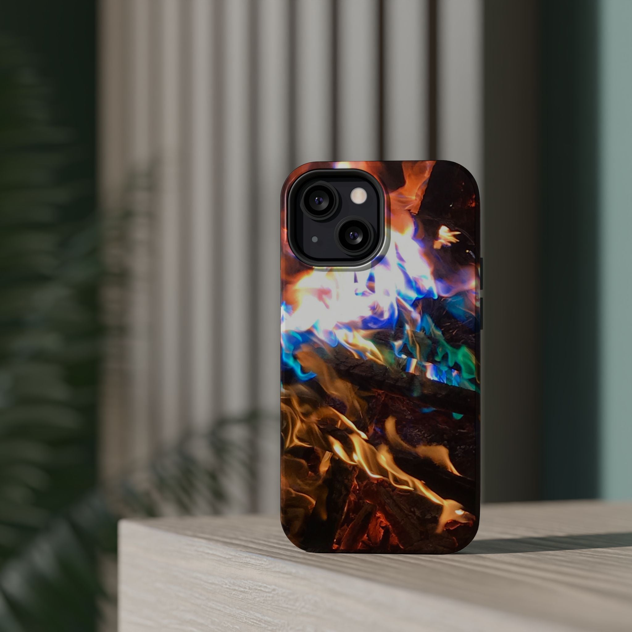 Aurora Flame Phone Case - Magnetic Impact-Resistant iPhone Cover