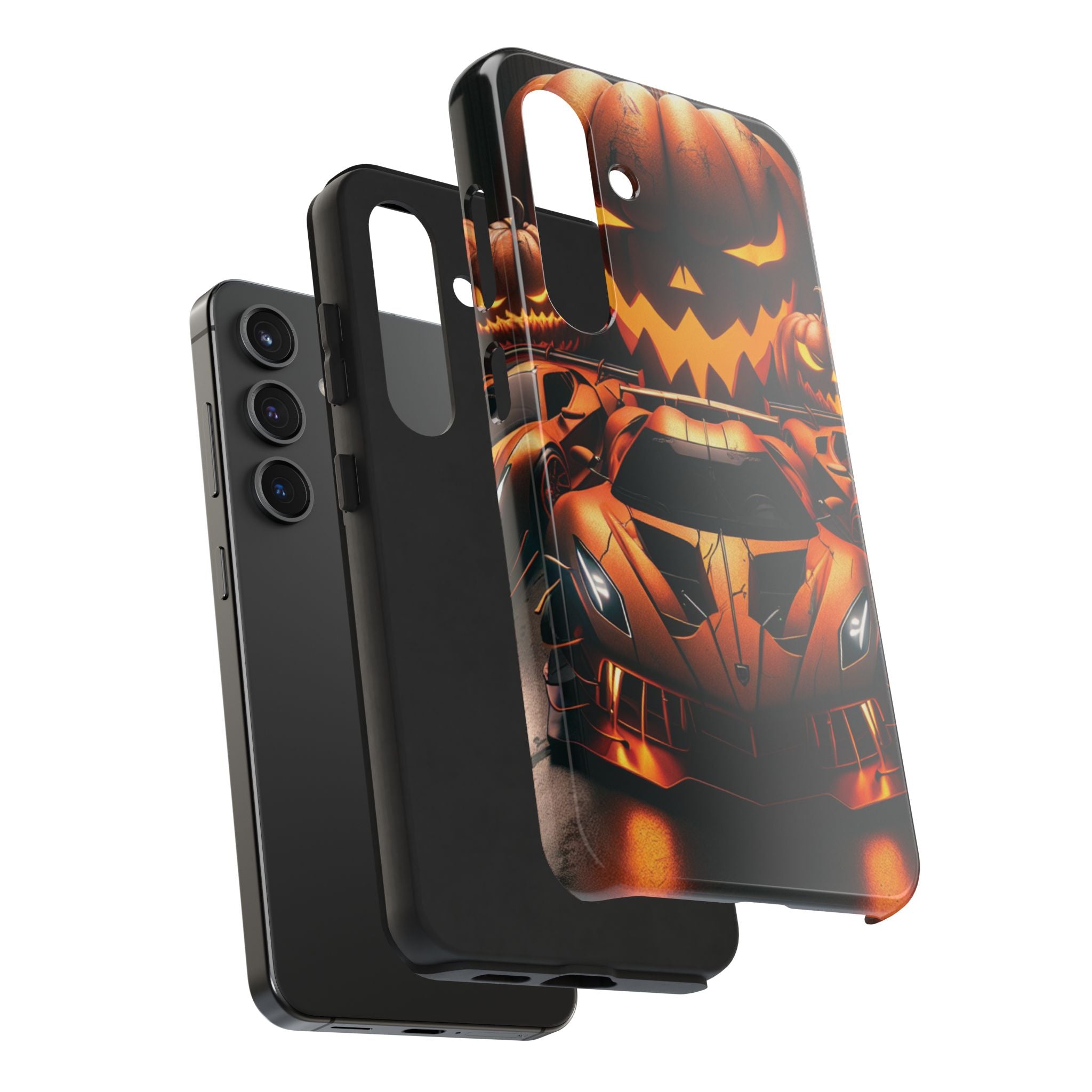 Halloween Supercar Tough Phone Case — Pumpkin Jack-O'-Lantern Design