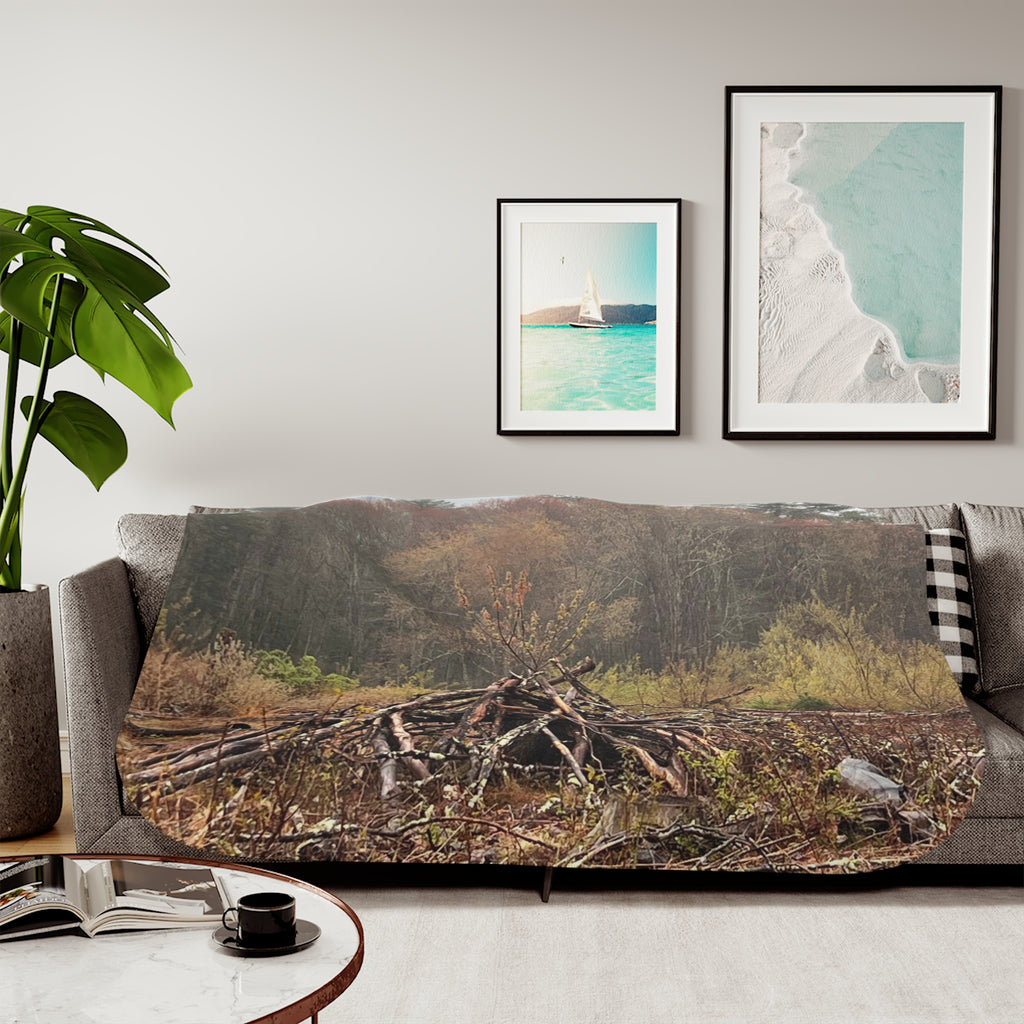 A Hunters delight! Blending into your Suroundings - Sherpa Blanket, Two Colors