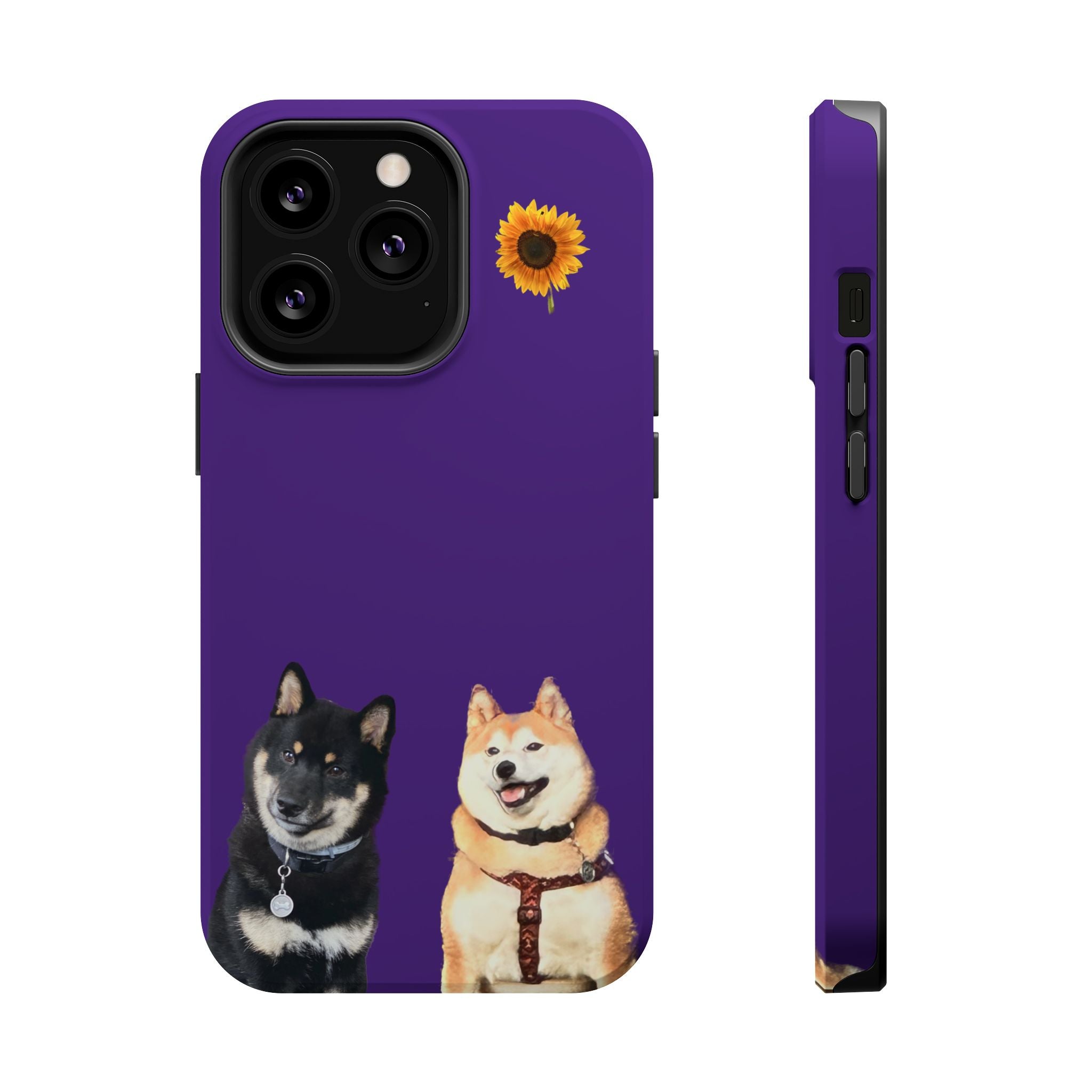Shiba pair purple sunflower MagSafe Tough Cases