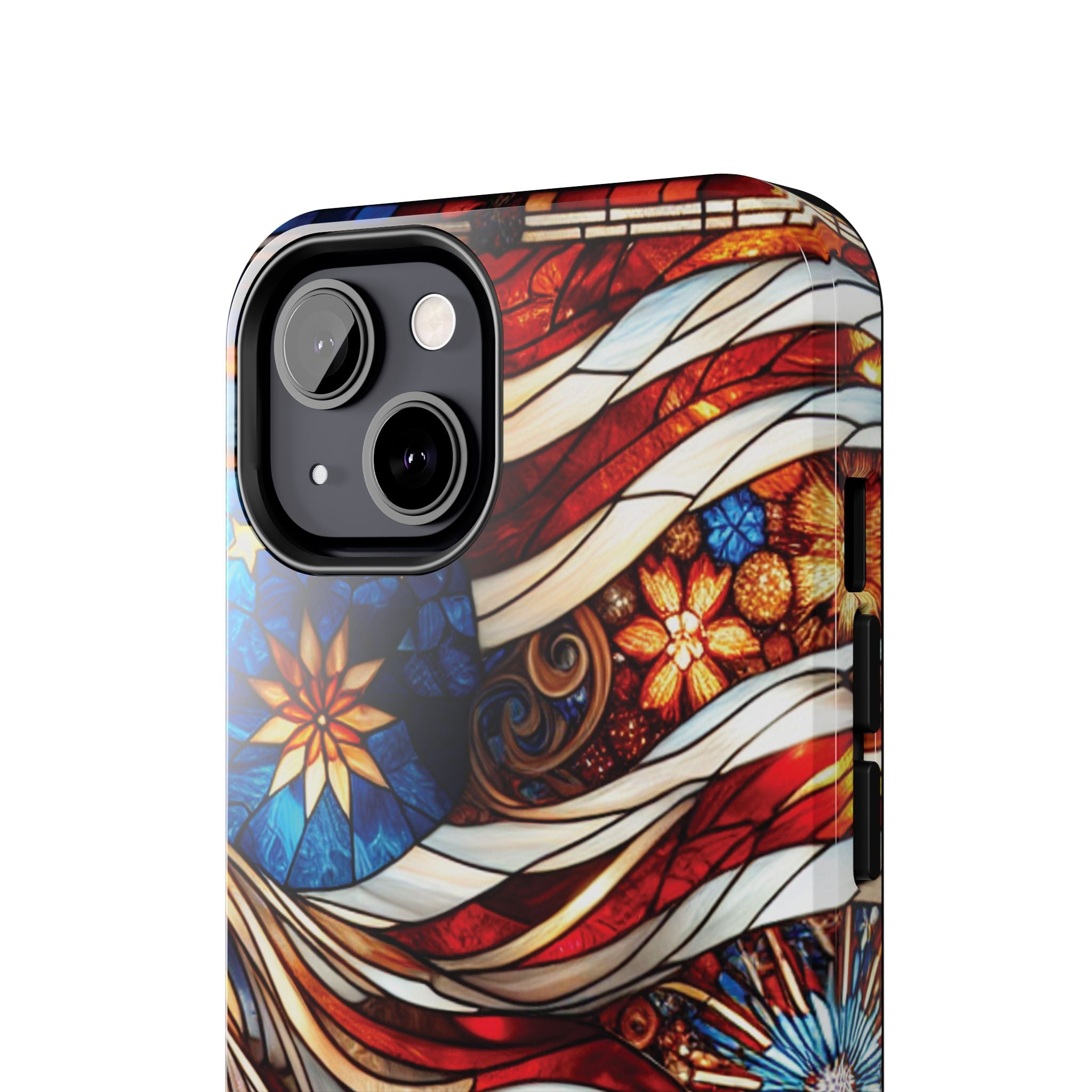 American by Nature Colorful Stained Glass Tough Phone Cases | Unique iPhone Covers, Protective Cases, Vibrant Designs, Gifts for Him/Her