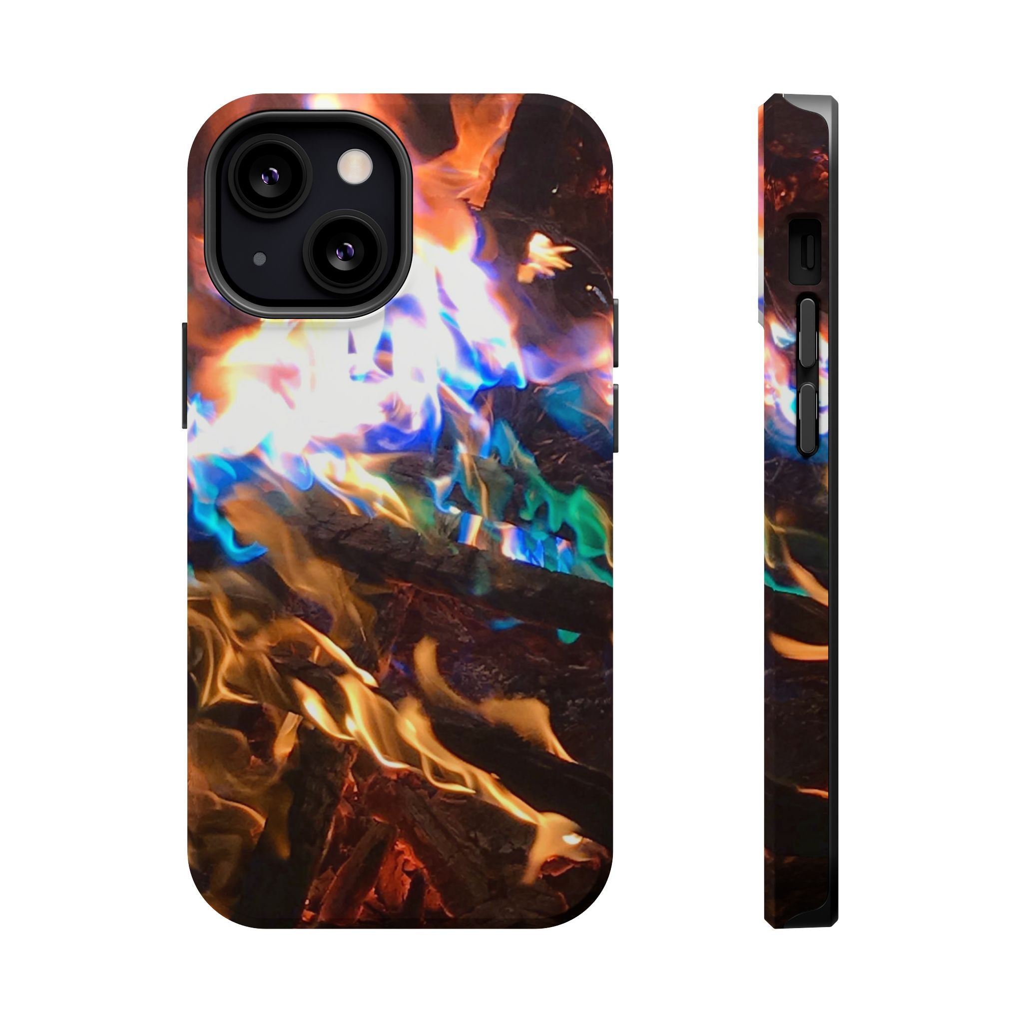 Aurora Flame Phone Case - Magnetic Impact-Resistant iPhone Cover