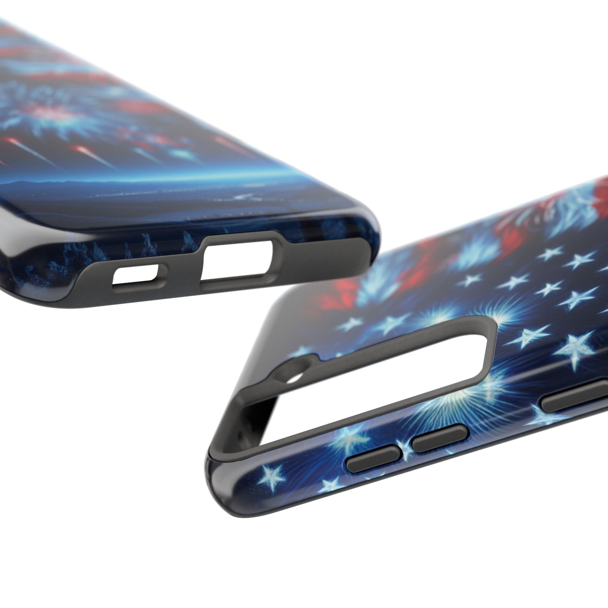 Patriotic Fireworks Phone Case, Independence Day, USA Pride, Tough Phone Cover, July 4th, Gift for Veterans