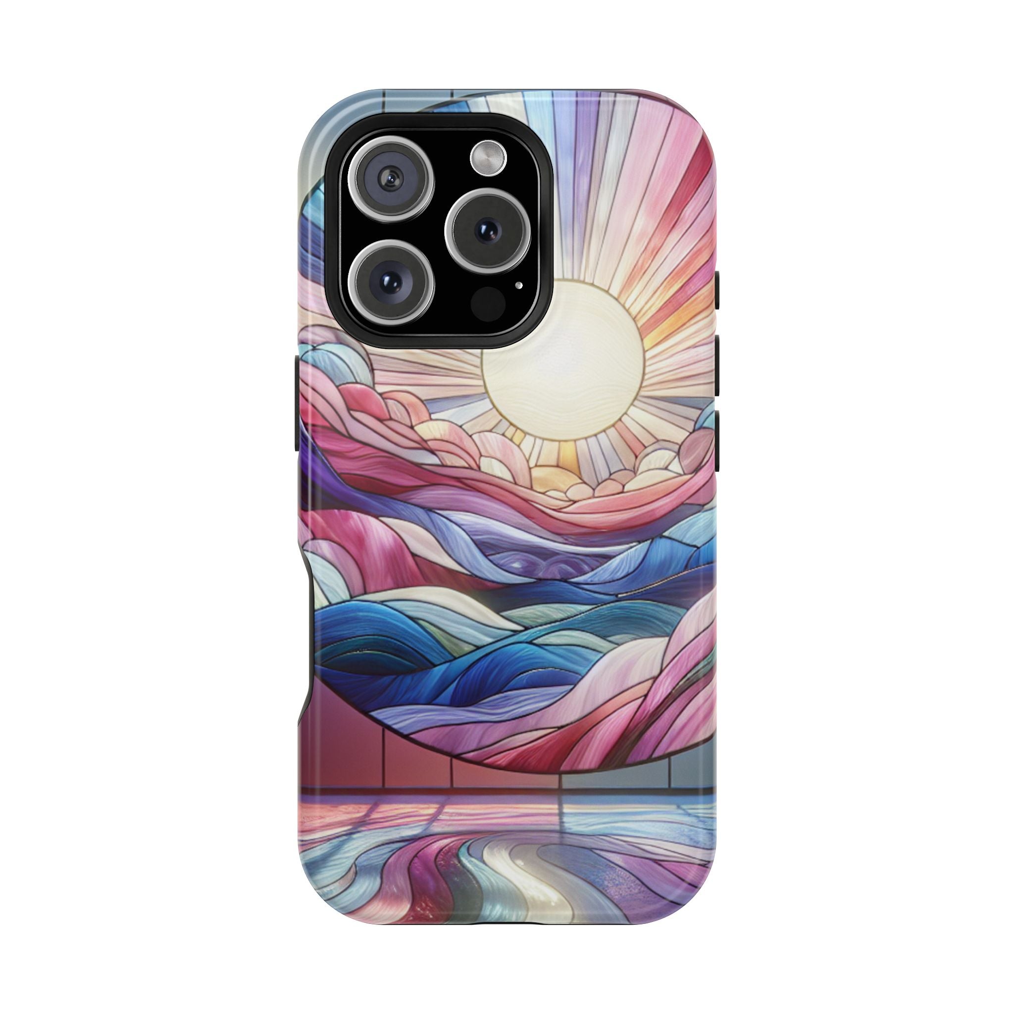 Magnet Tough Cases - Sunrise Stained Glass Design