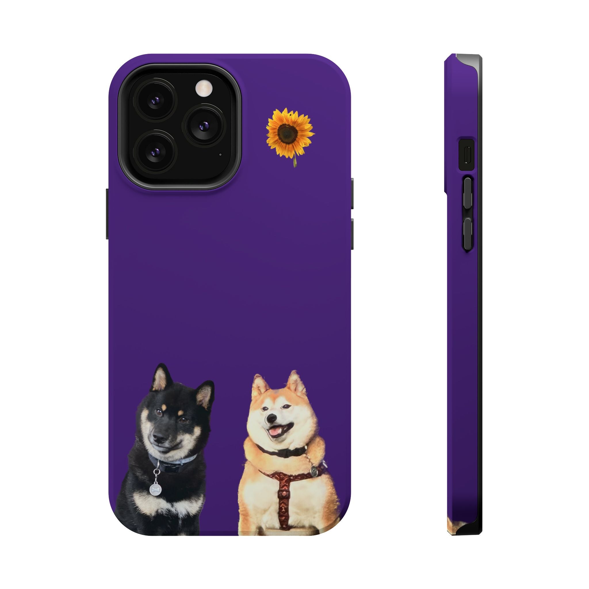 Shiba pair purple sunflower MagSafe Tough Cases