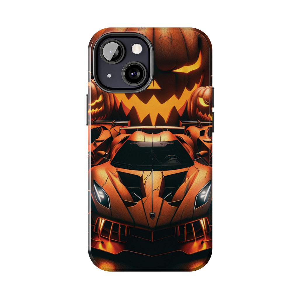 Halloween Supercar Tough Phone Case — Pumpkin Jack-O'-Lantern Design