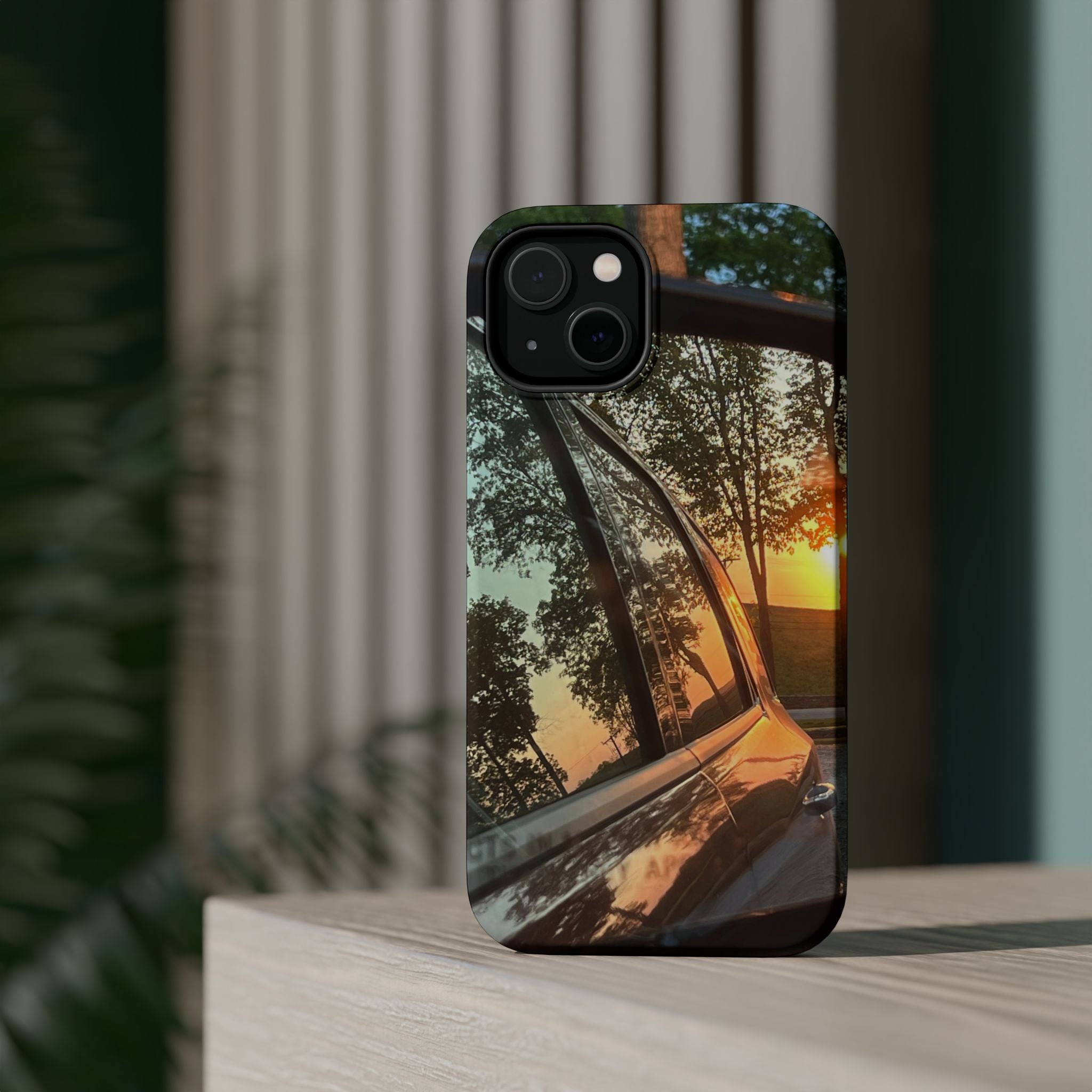 Phone Case — Sunset Reflection Magnetic Impact-Resistant Case