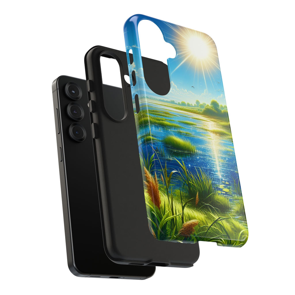 Nature-Inspired Tough Phone Cases - Vibrant Landscape Design, Eco-Friendly Protective Cover, Gift for Nature Lovers, Spring Decor, [...]