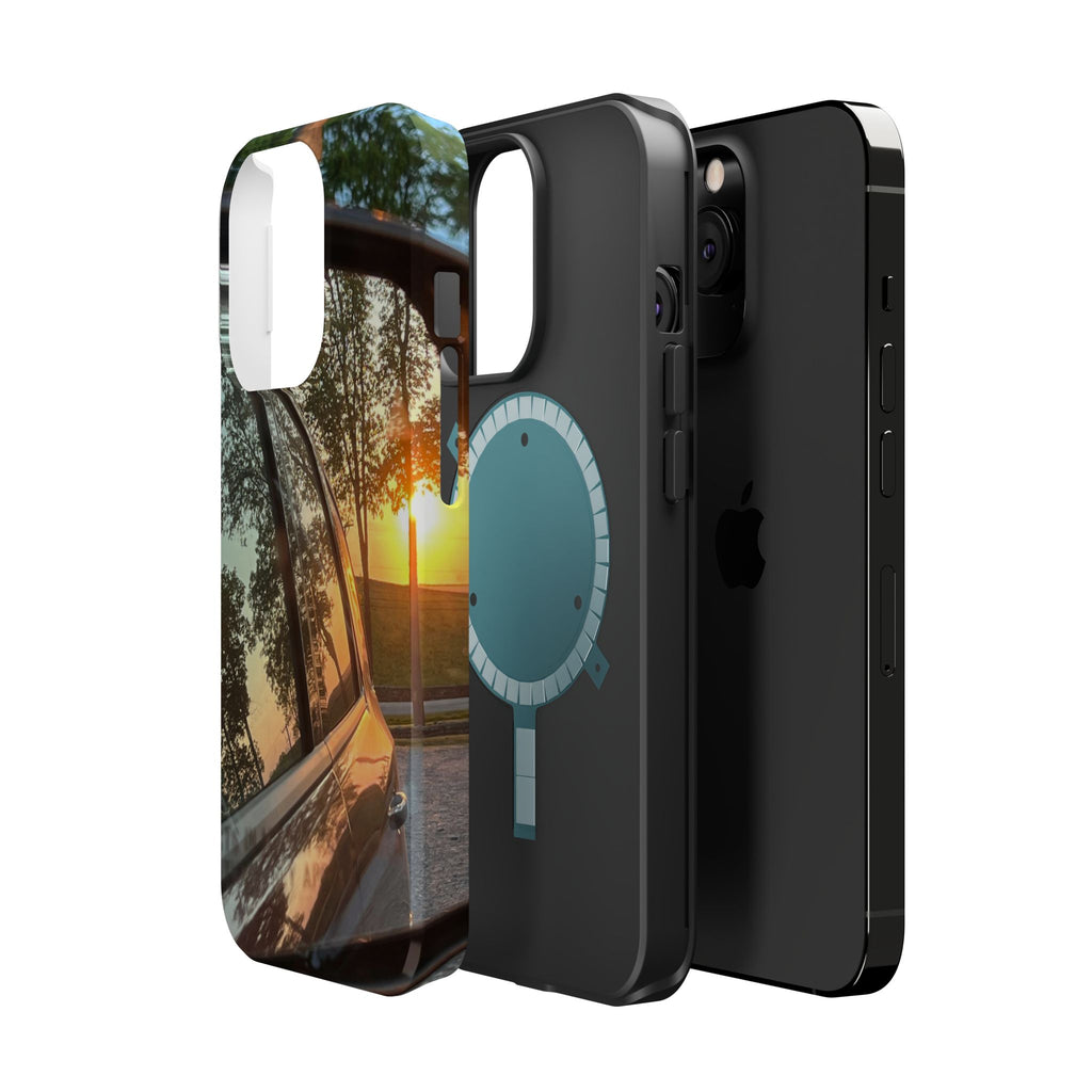 Phone Case — Sunset Reflection Magnetic Impact-Resistant Case