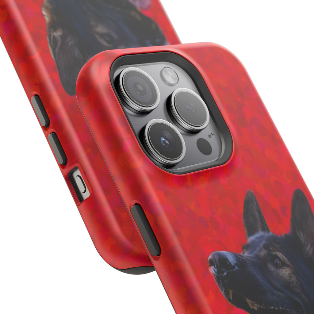 German Shepherd Portrait Magnetic Impact-Resistant Phone Case