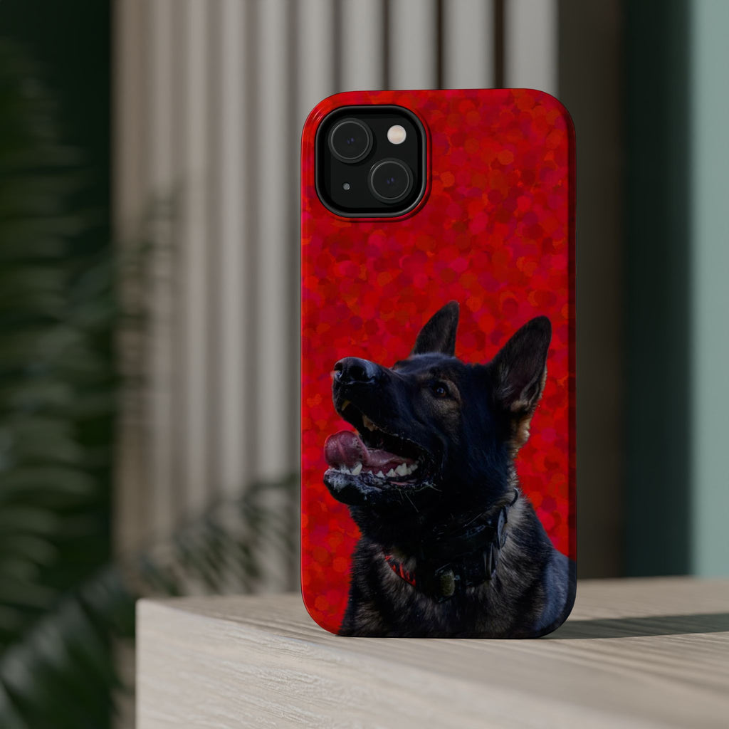 German Shepherd Portrait Magnetic Impact-Resistant Phone Case