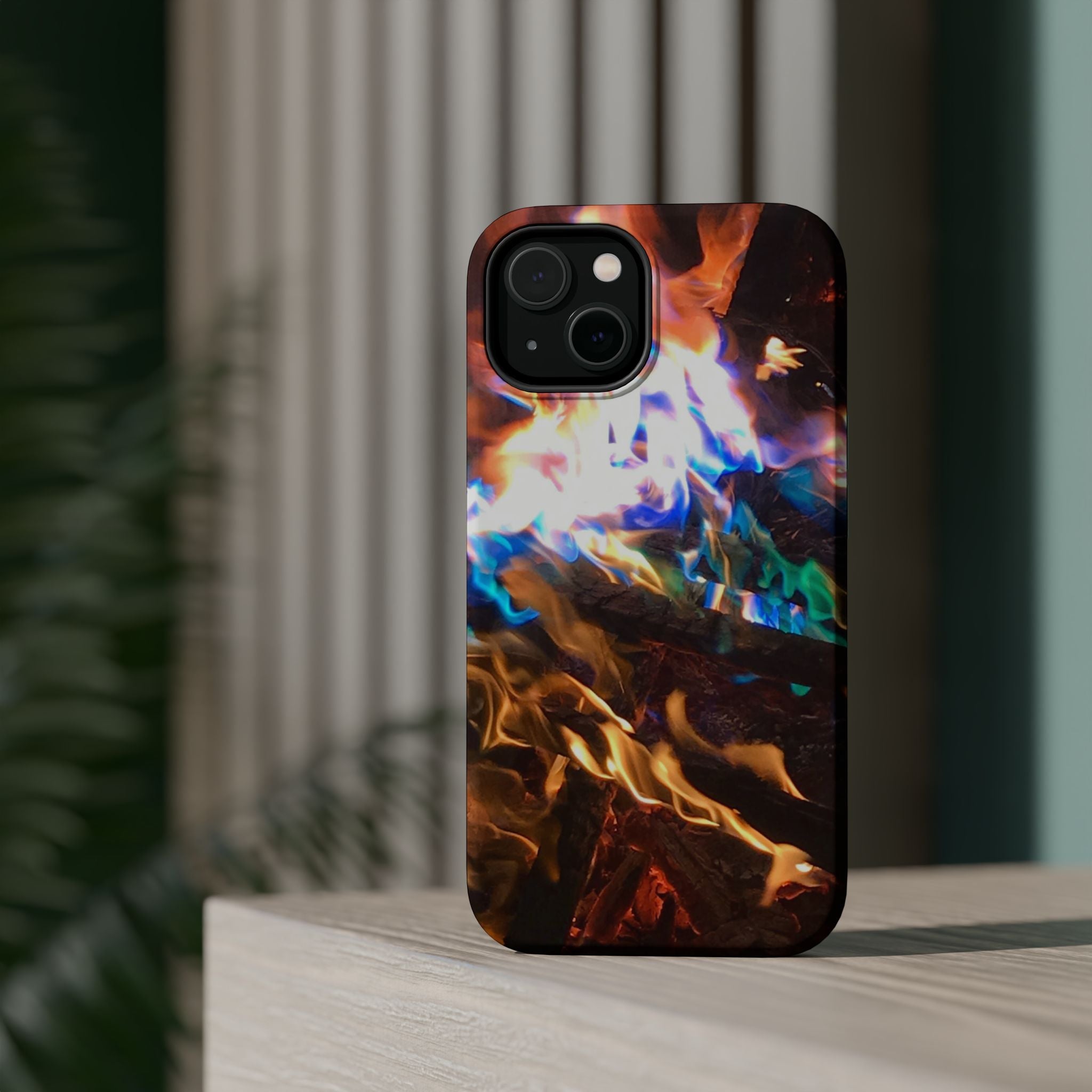 Aurora Flame Phone Case - Magnetic Impact-Resistant iPhone Cover