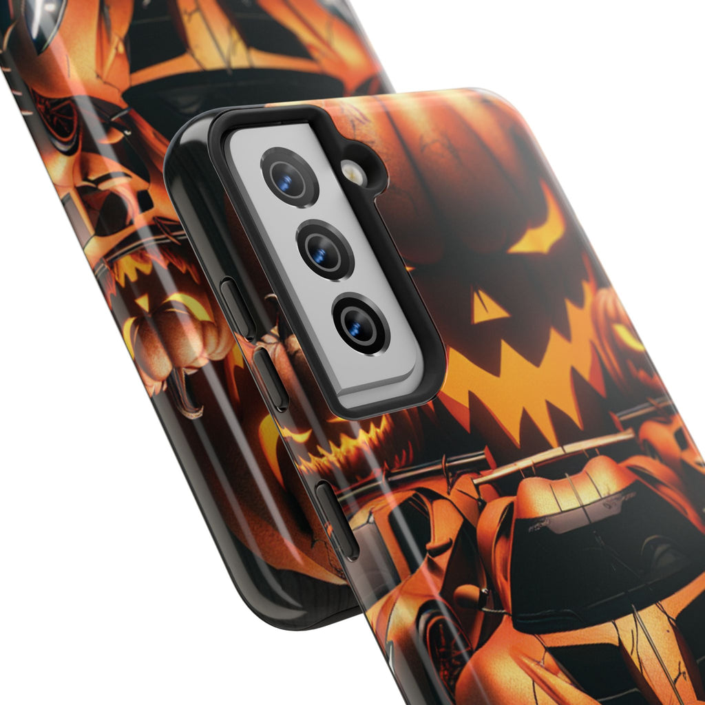 Halloween Supercar Tough Phone Case — Pumpkin Jack-O'-Lantern Design