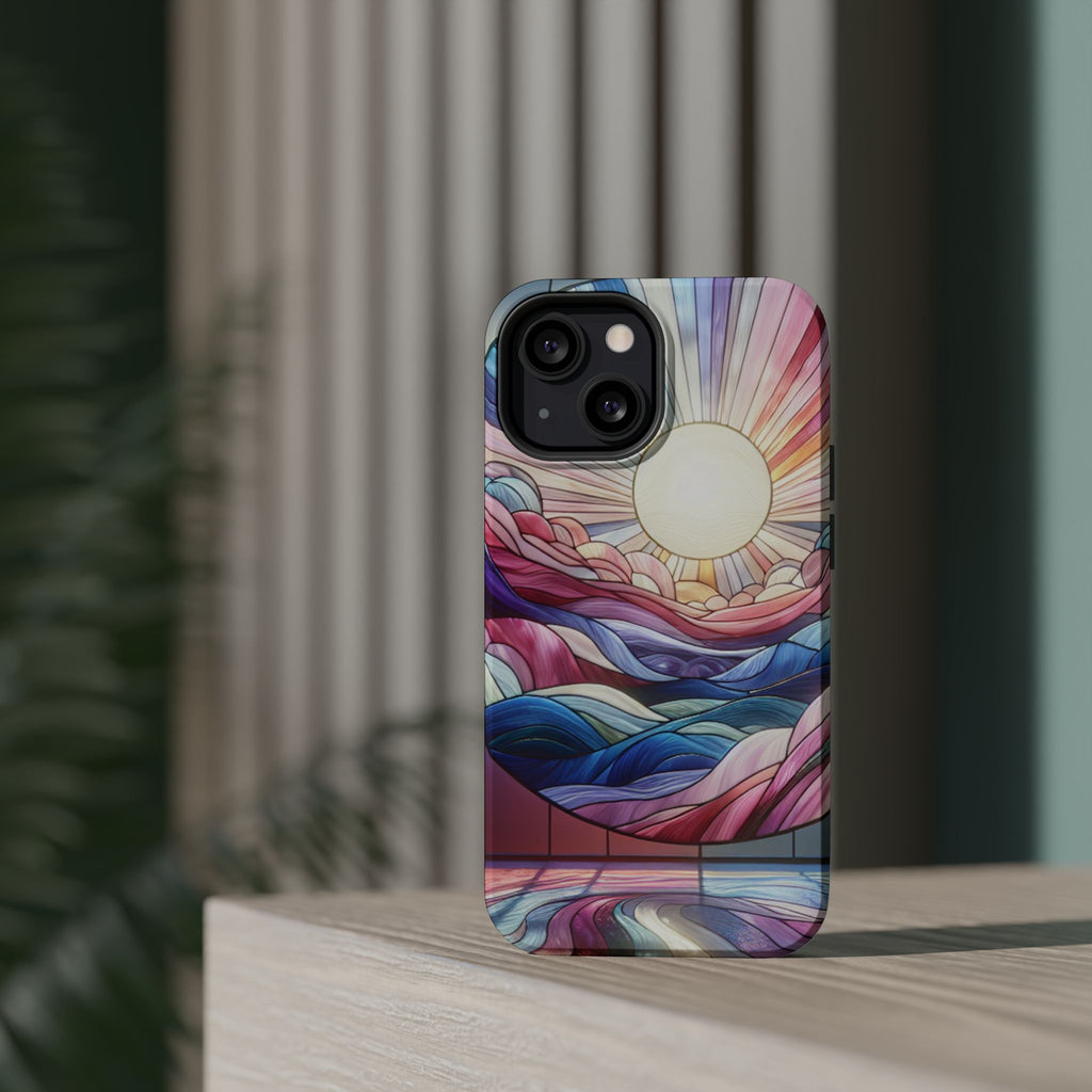 Magnet Tough Cases - Sunrise Stained Glass Design