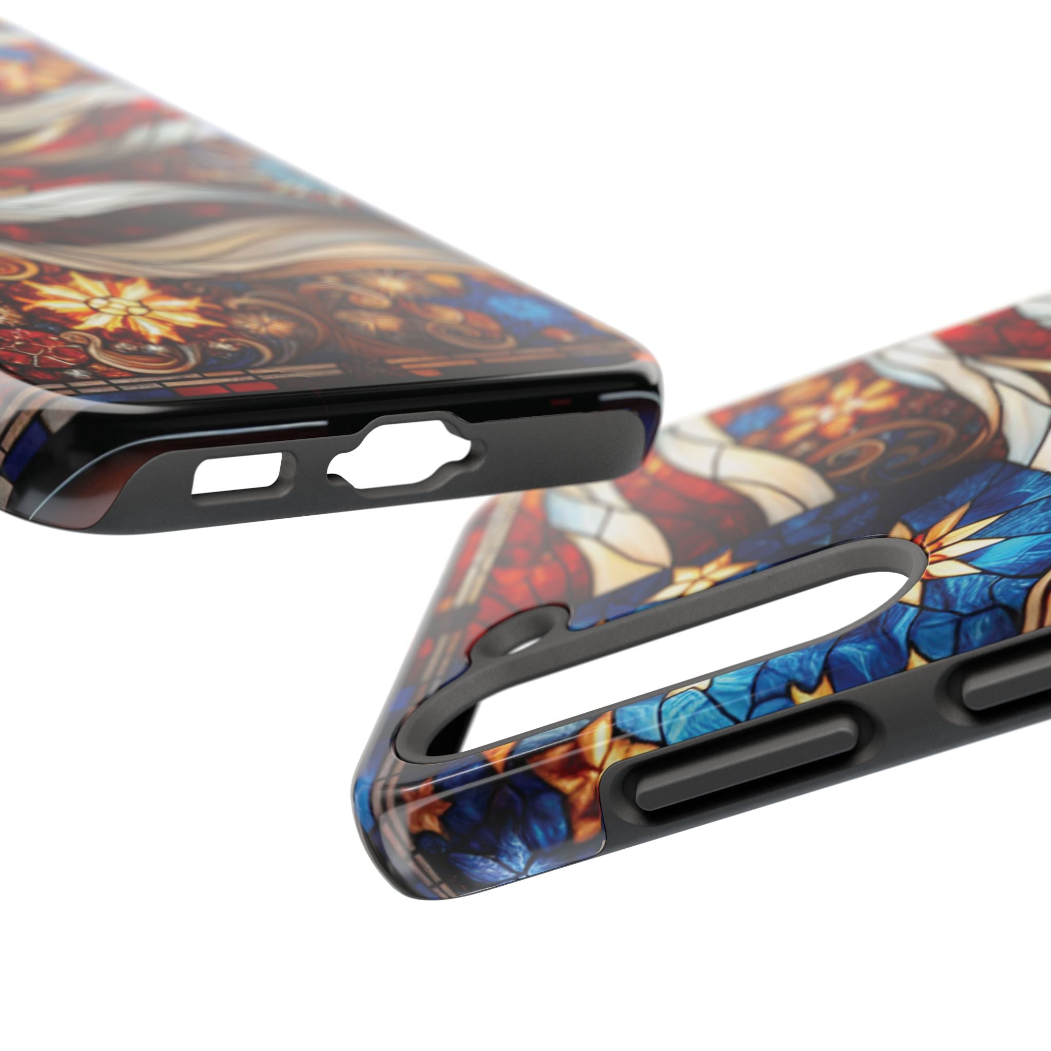American by Nature Colorful Stained Glass Tough Phone Cases | Unique iPhone Covers, Protective Cases, Vibrant Designs, Gifts for Him/Her